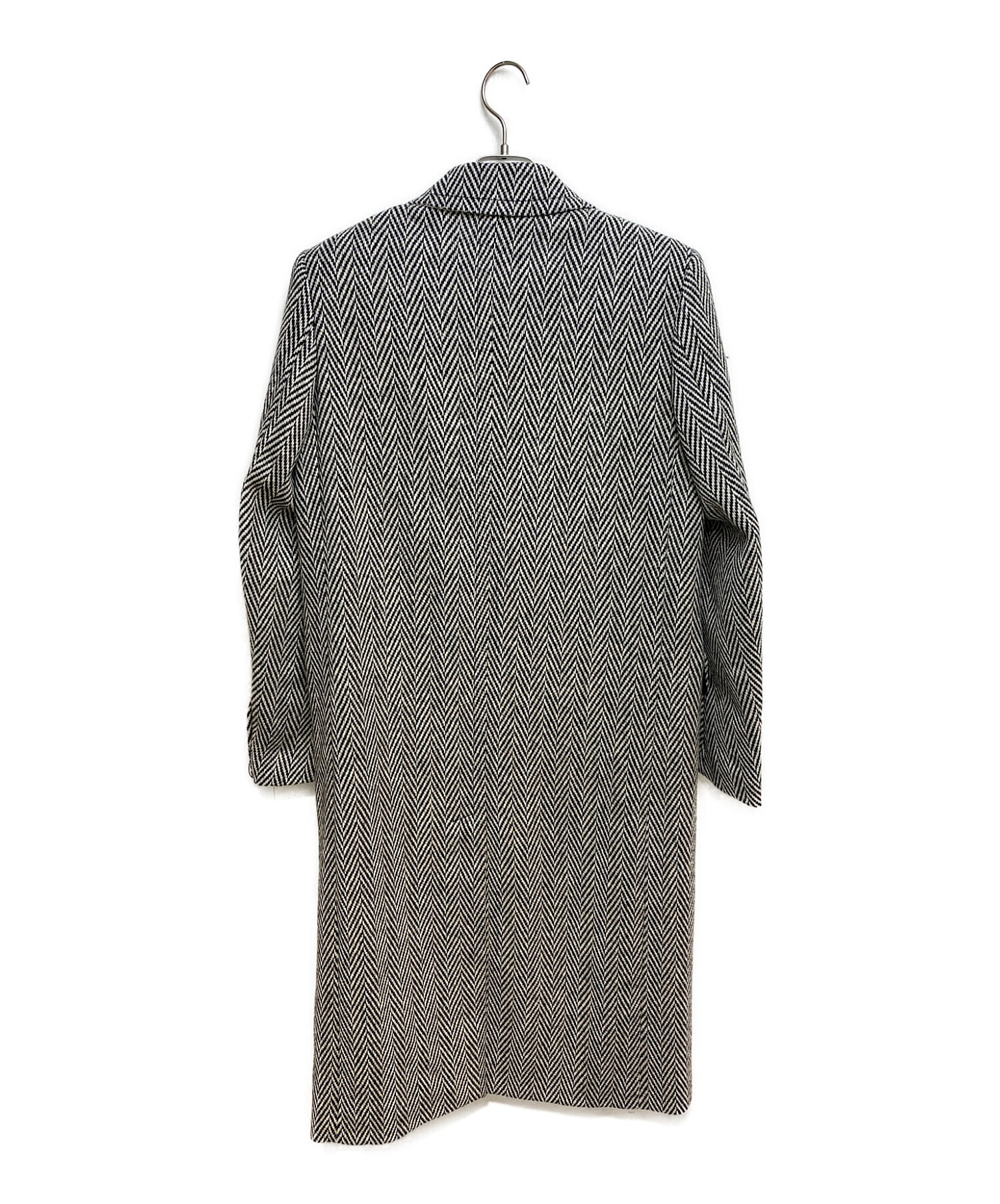 ami alexandre mattiussi チェスターコート ヘリンボーン オンオフ両用