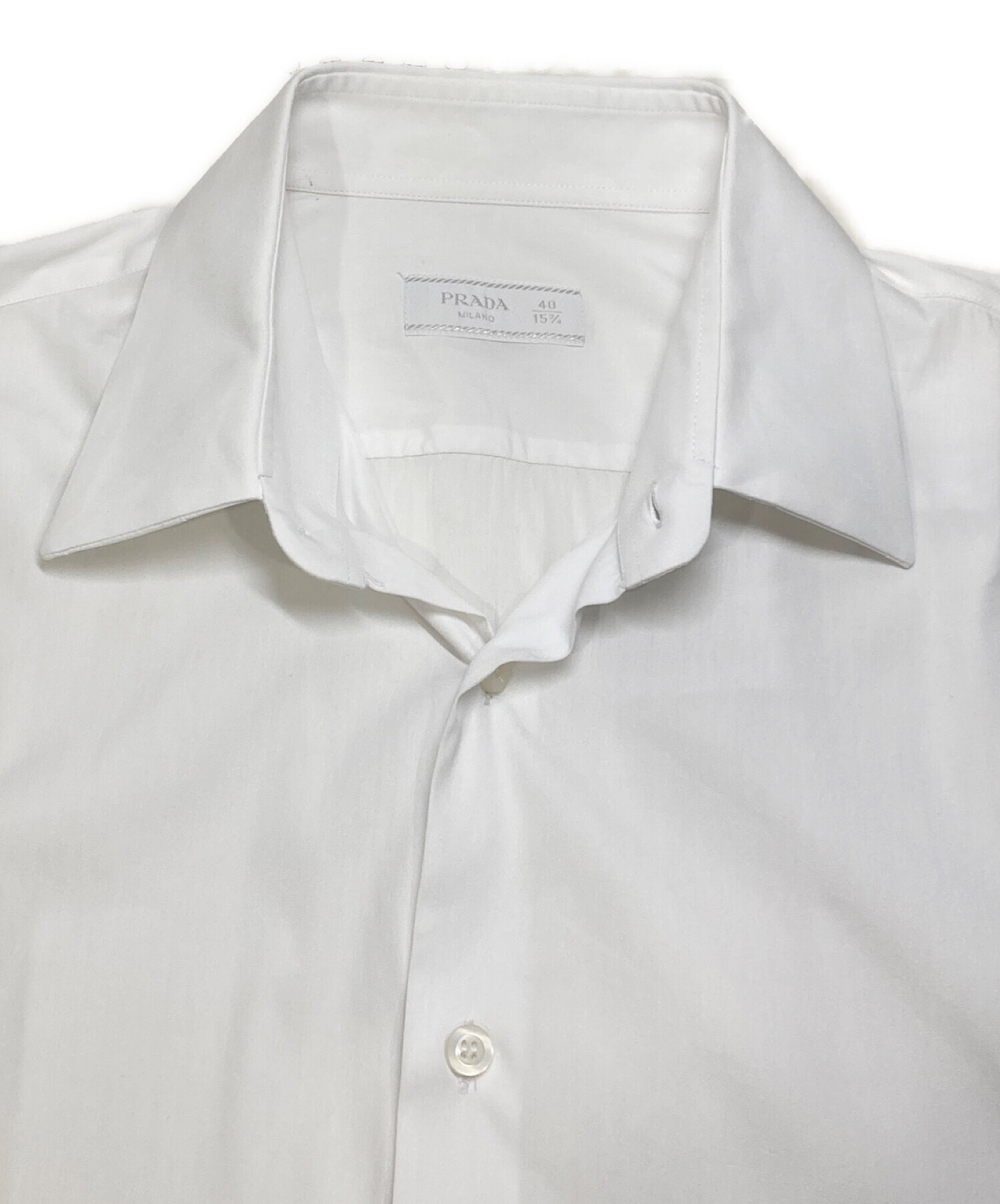 PRADA (プラダ) ドレスシャツ ホワイト サイズ:40