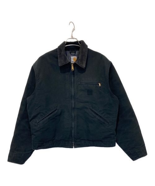 カーハートデトロイトジャケット　襟コーデュロイ　サイズＬ　黒ブラック　メンズ