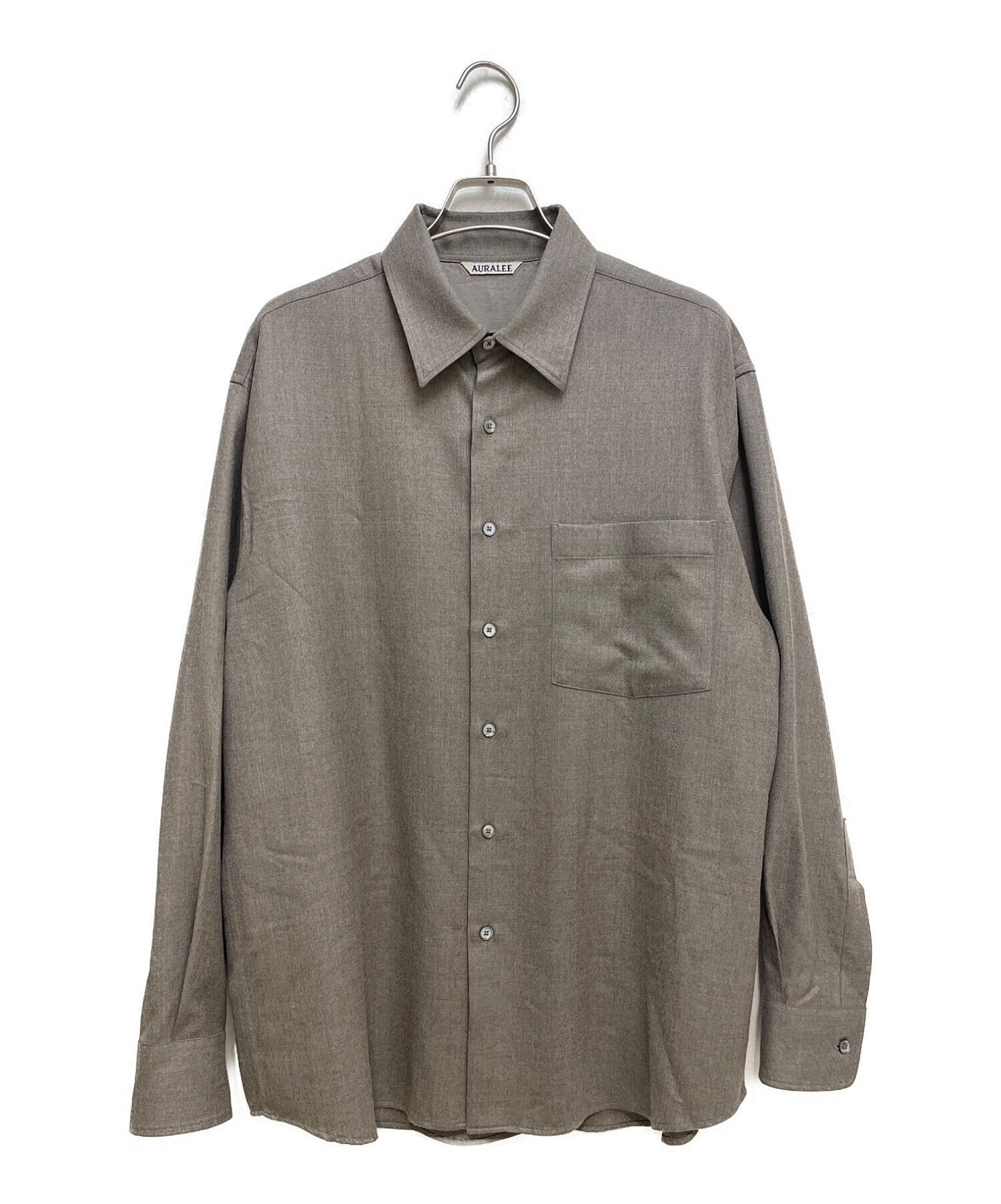 中古・古着通販】AURALEE (オーラリー) SUPER LIGHT WOOL SHIRTS 