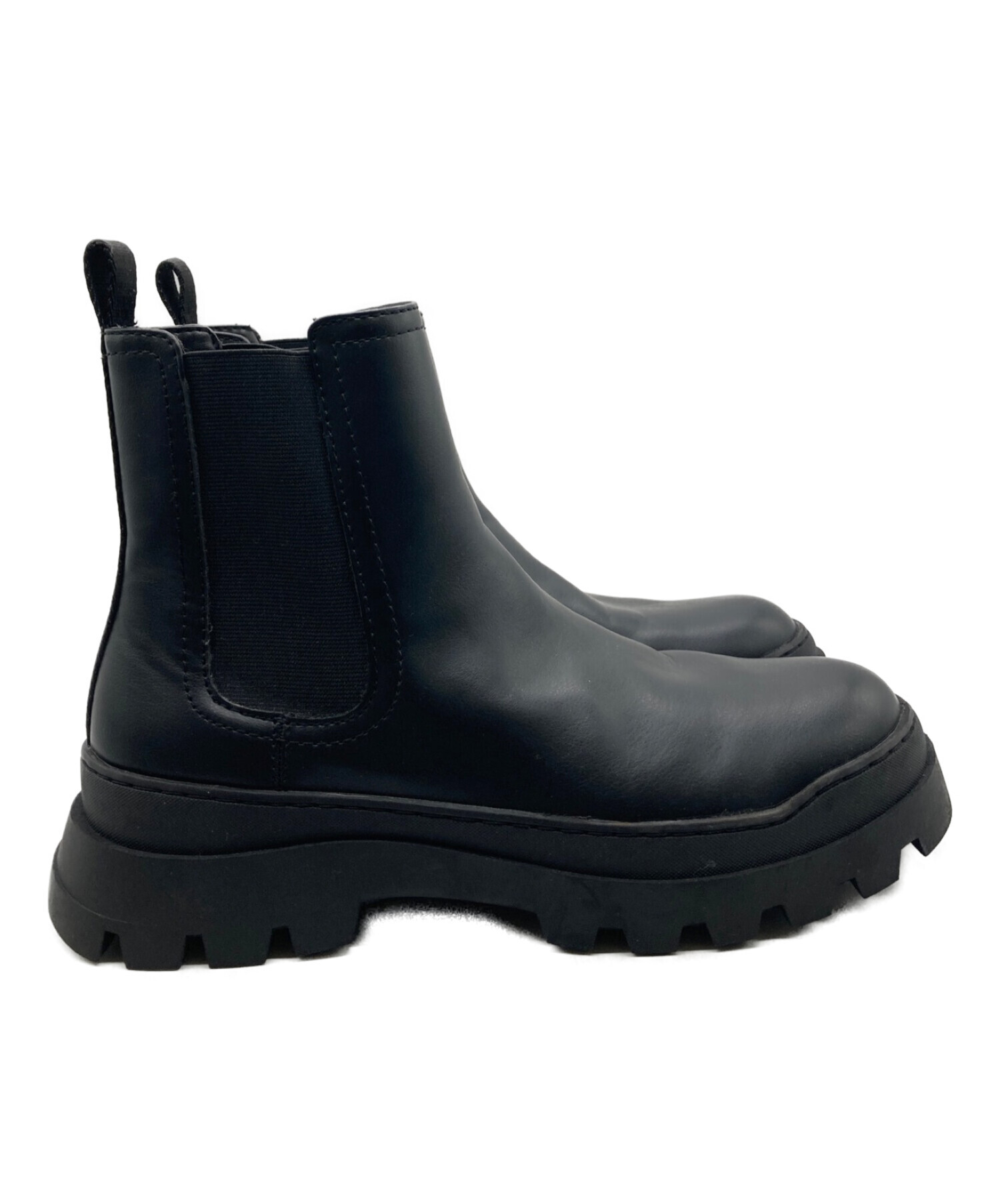 中古・古着通販】ZARA (ザラ) サイドゴアブーツ ブラック サイズ:41 
