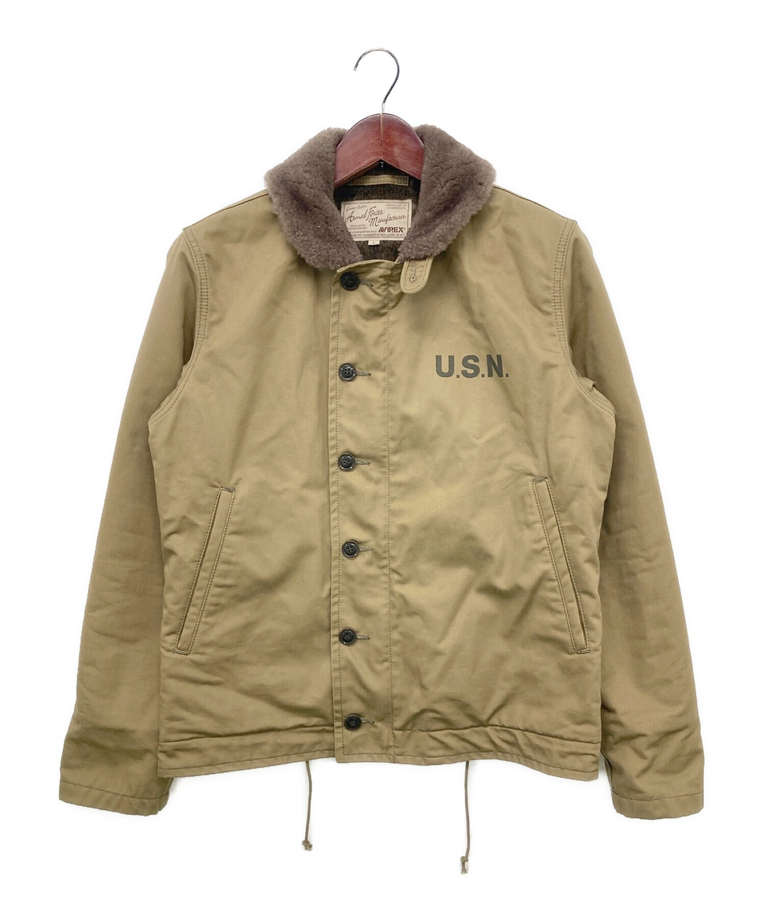 中古・古着通販】AVIREX (アヴィレックス) N1デッキジャケット カーキ
