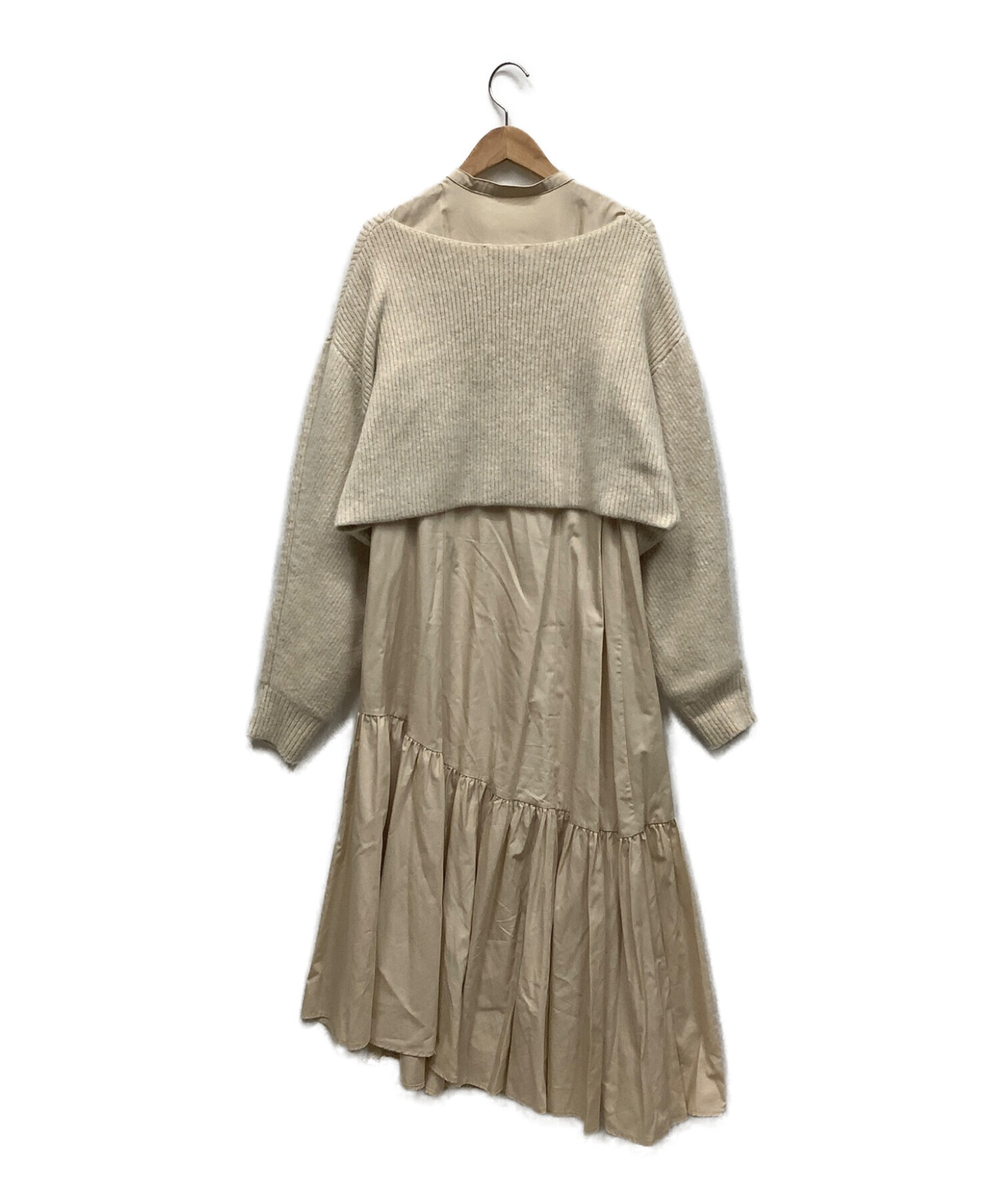 中古・古着通販】CADUNE (カデュネ) レイヤードセット ベージュ サイズ  