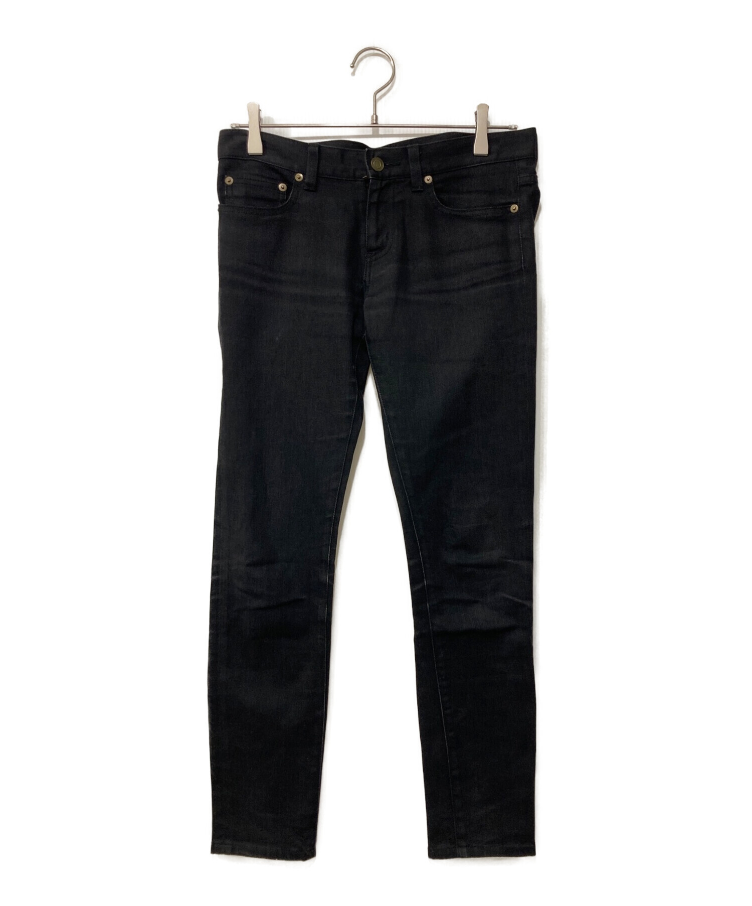 SAINT LAURENT PARIS ブラック デニム スキニー 32