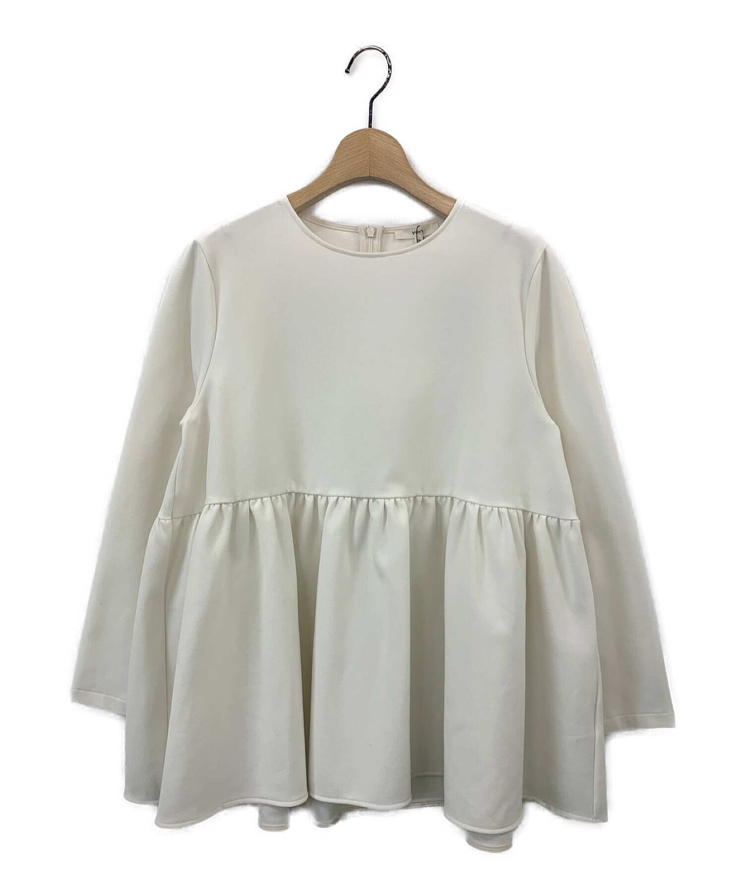 yori】ソフト裏起毛フリルブラウス(36)