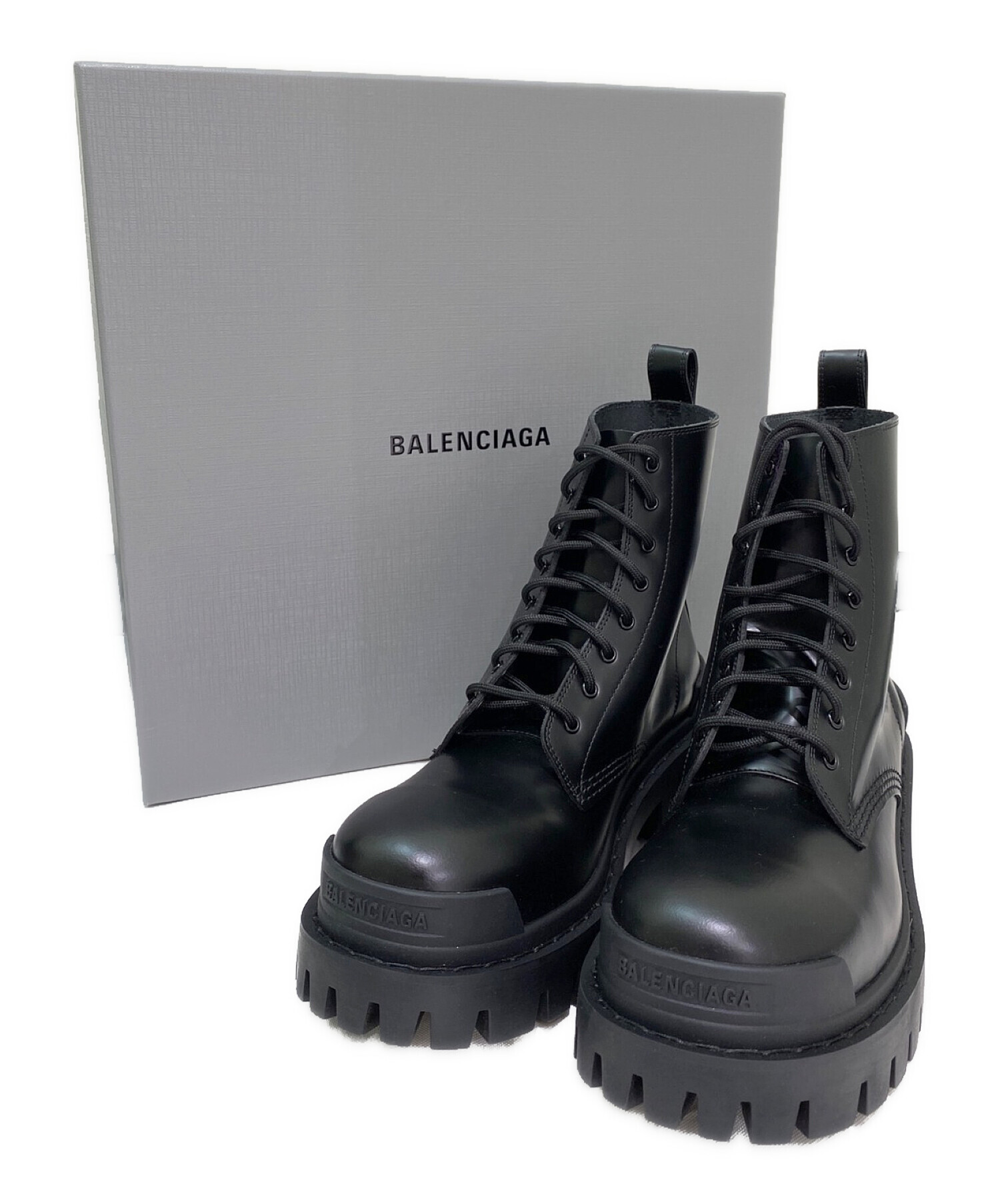 《 Balenciaga 》Strike Lace-up Boots 38