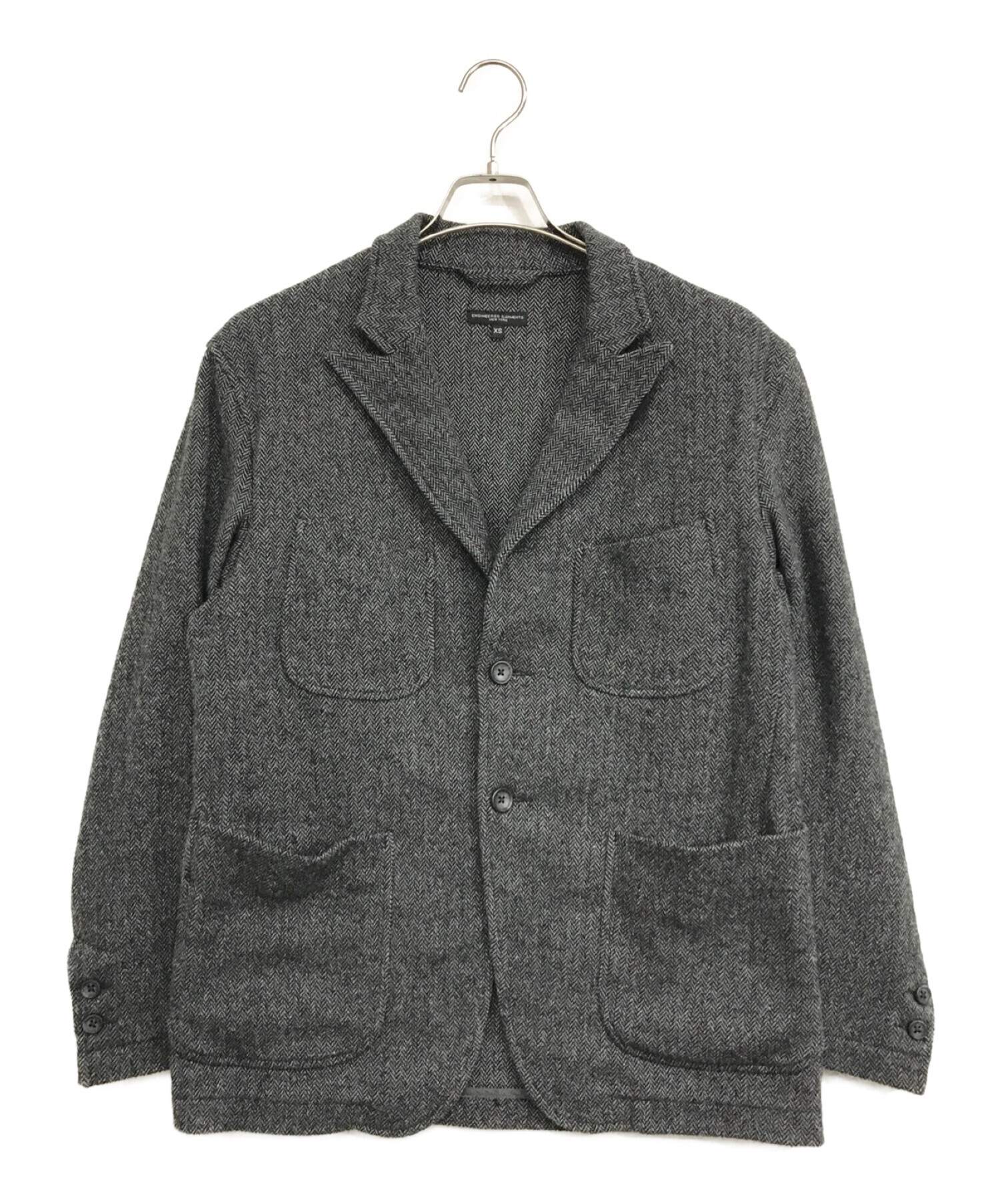 Engineered Garments (エンジニアドガーメンツ) NB Jacket-Poly Wool HB グレー サイズ:XS
