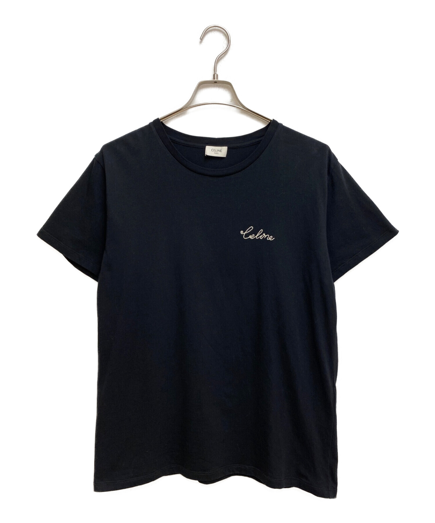 CELINE (セリーヌ) エンブロイダリー Tシャツ ブラック サイズ:M