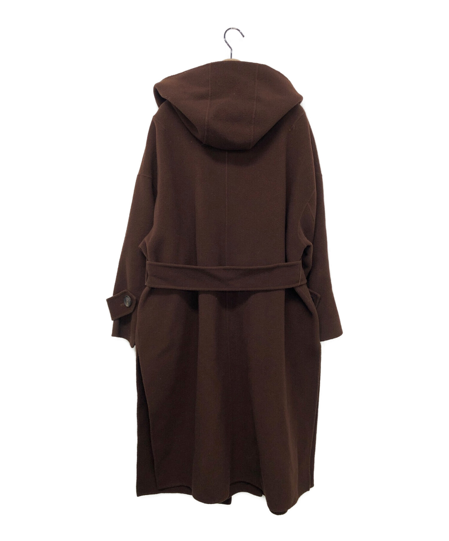 中古・古着通販】SACRA (サクラ) フードリバーコート ブラウン サイズ 