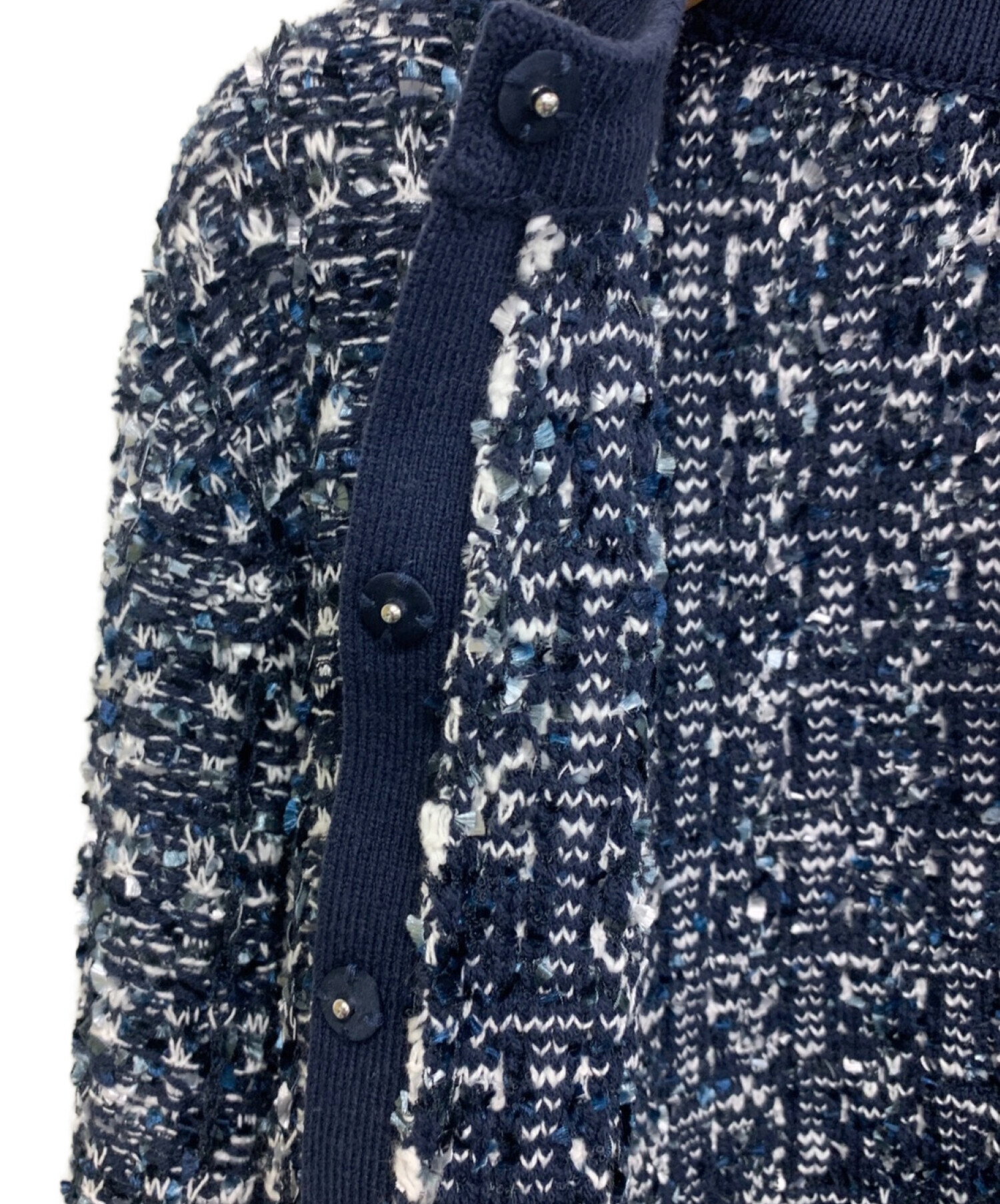 Dolce. ドルチェ ツイードカーディガン【navy】｜トップス