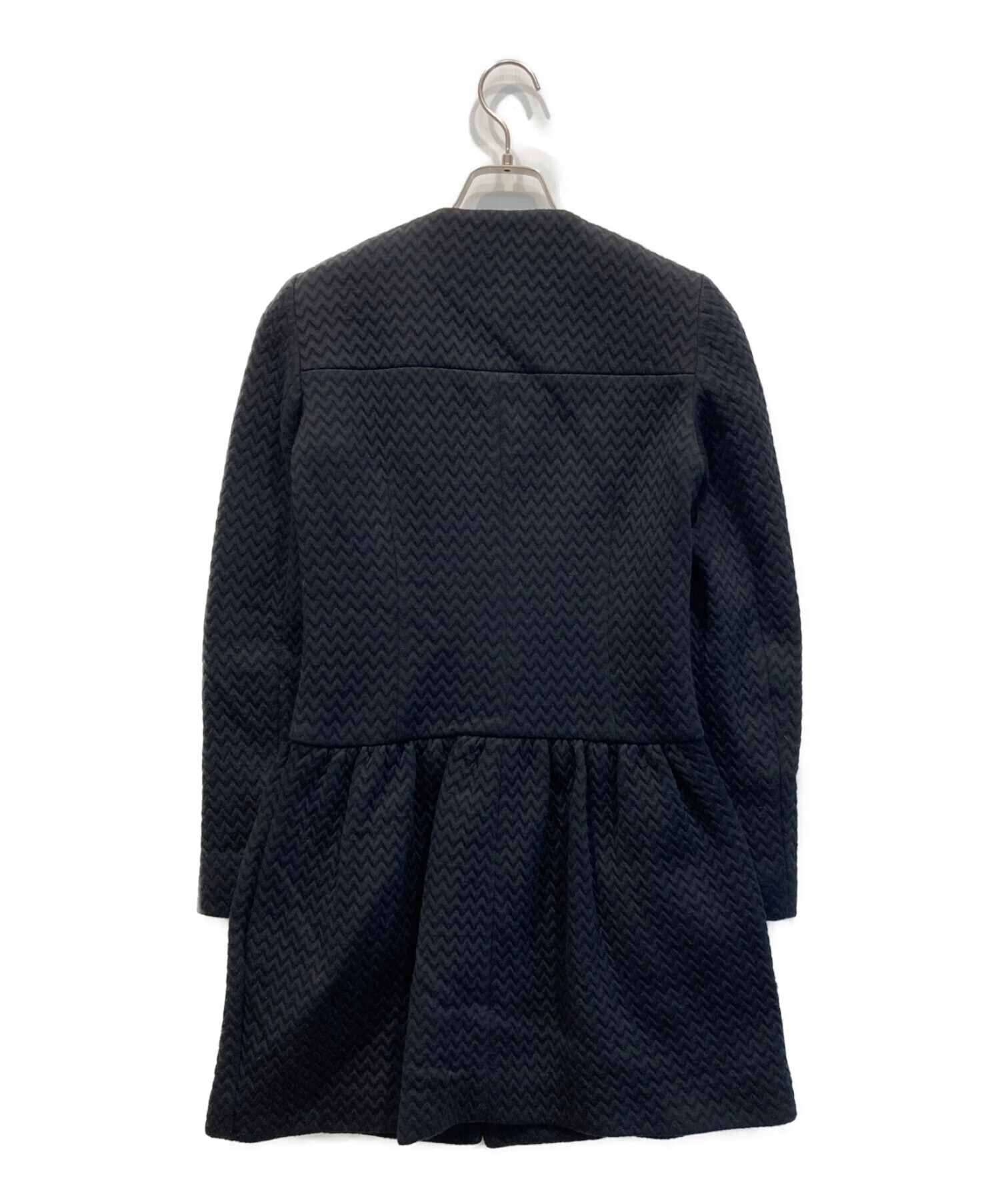中古・古着通販】missoni (ミッソーニ) ウールコート ブラック サイズ 