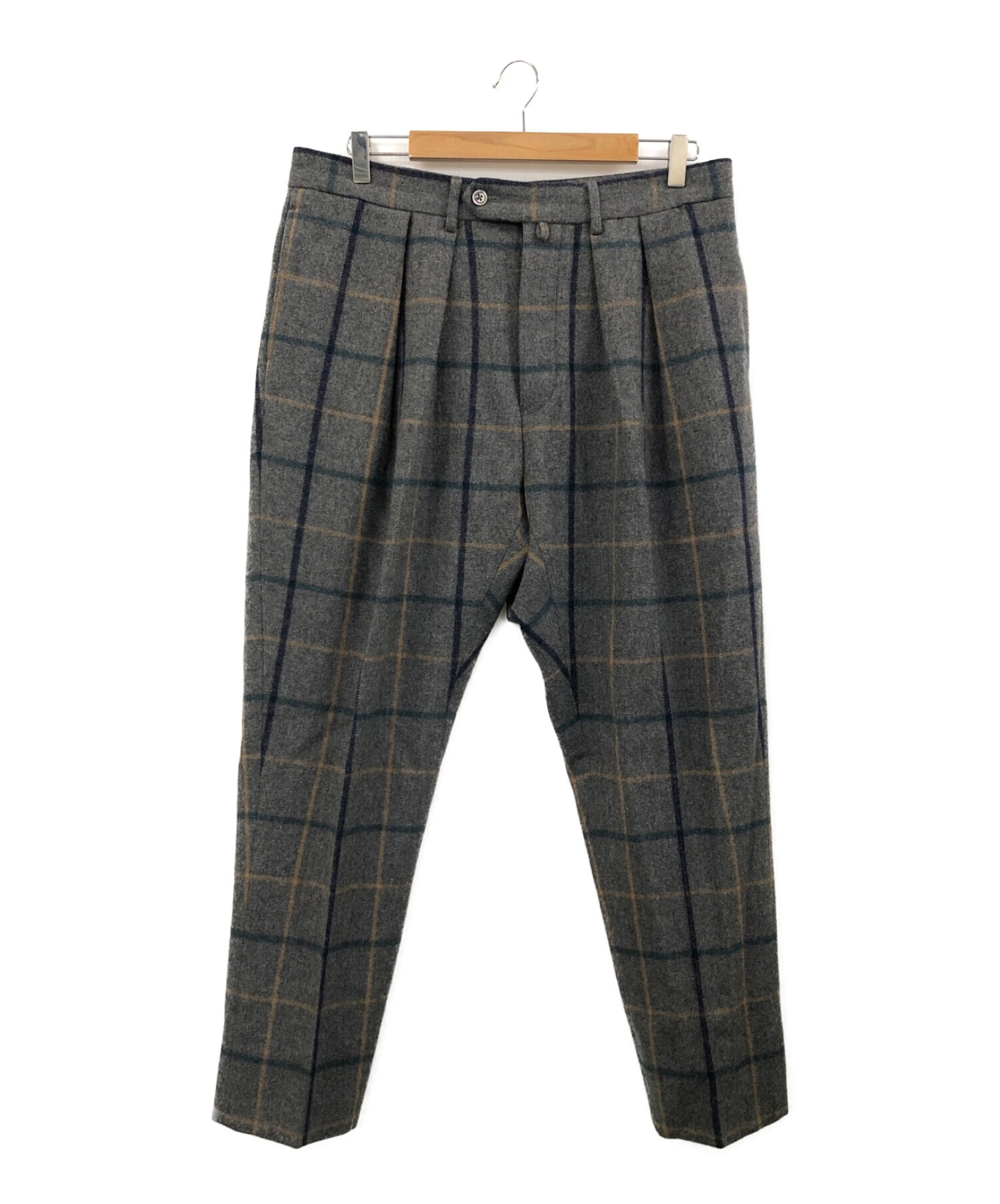 NEAT / wool plaid tapered