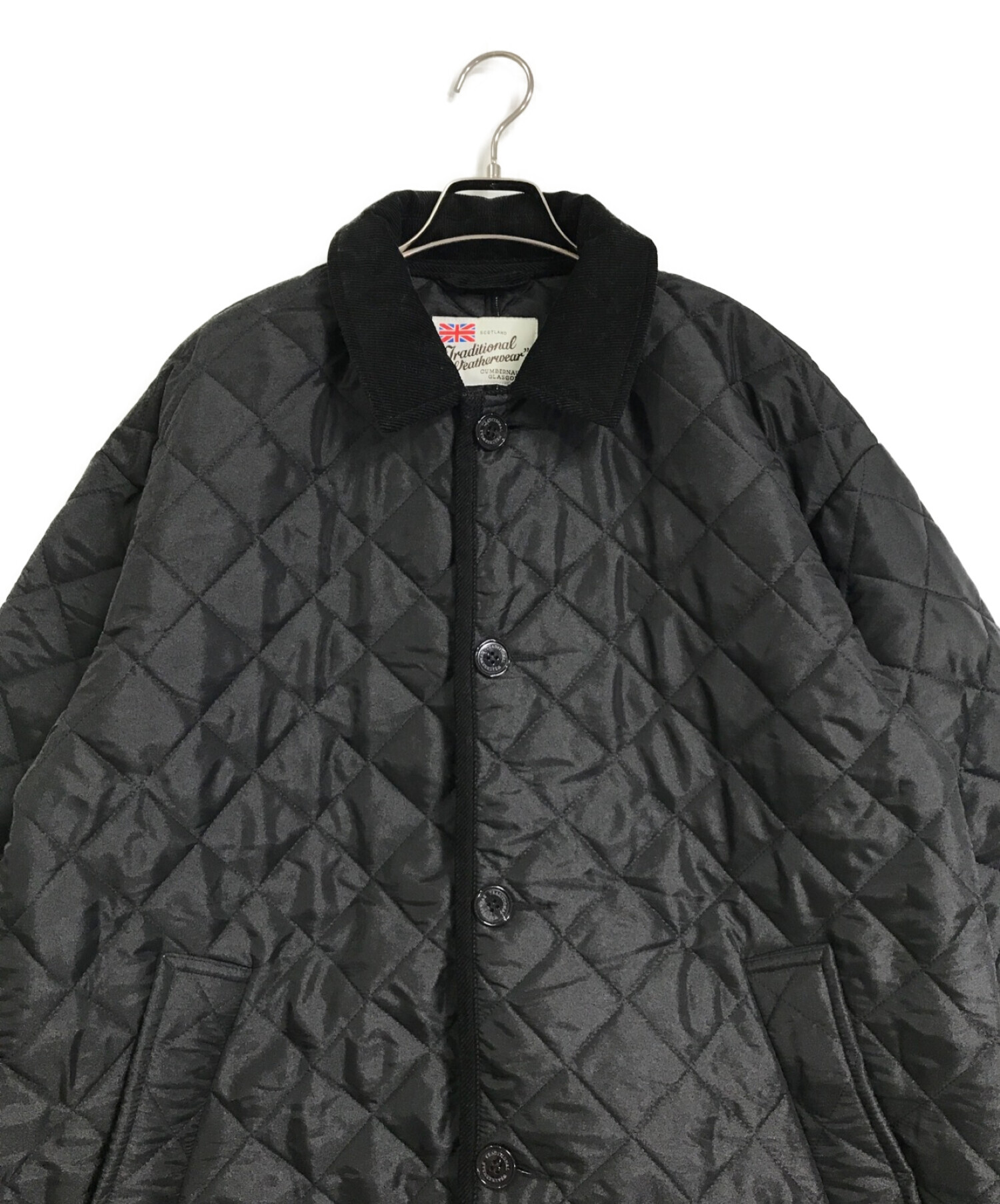 Traditional Weatherwear (トラディショナルウェザーウェア) Manchesterステンカラーコート ブラック サイズ:M