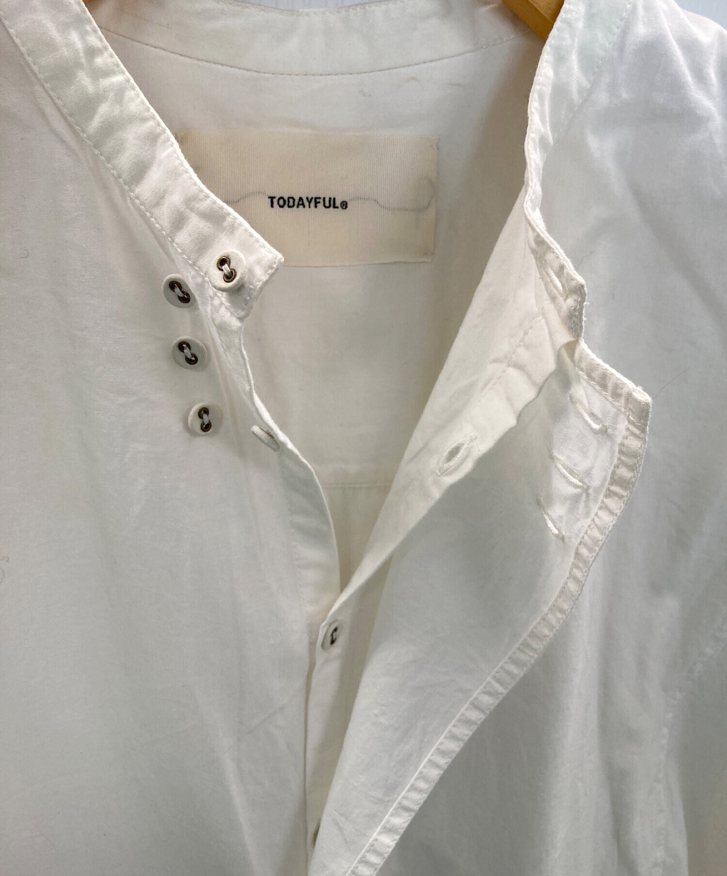 TODAYFUL (トゥデイフル) Vintage Over Shirts ホワイト サイズ:F