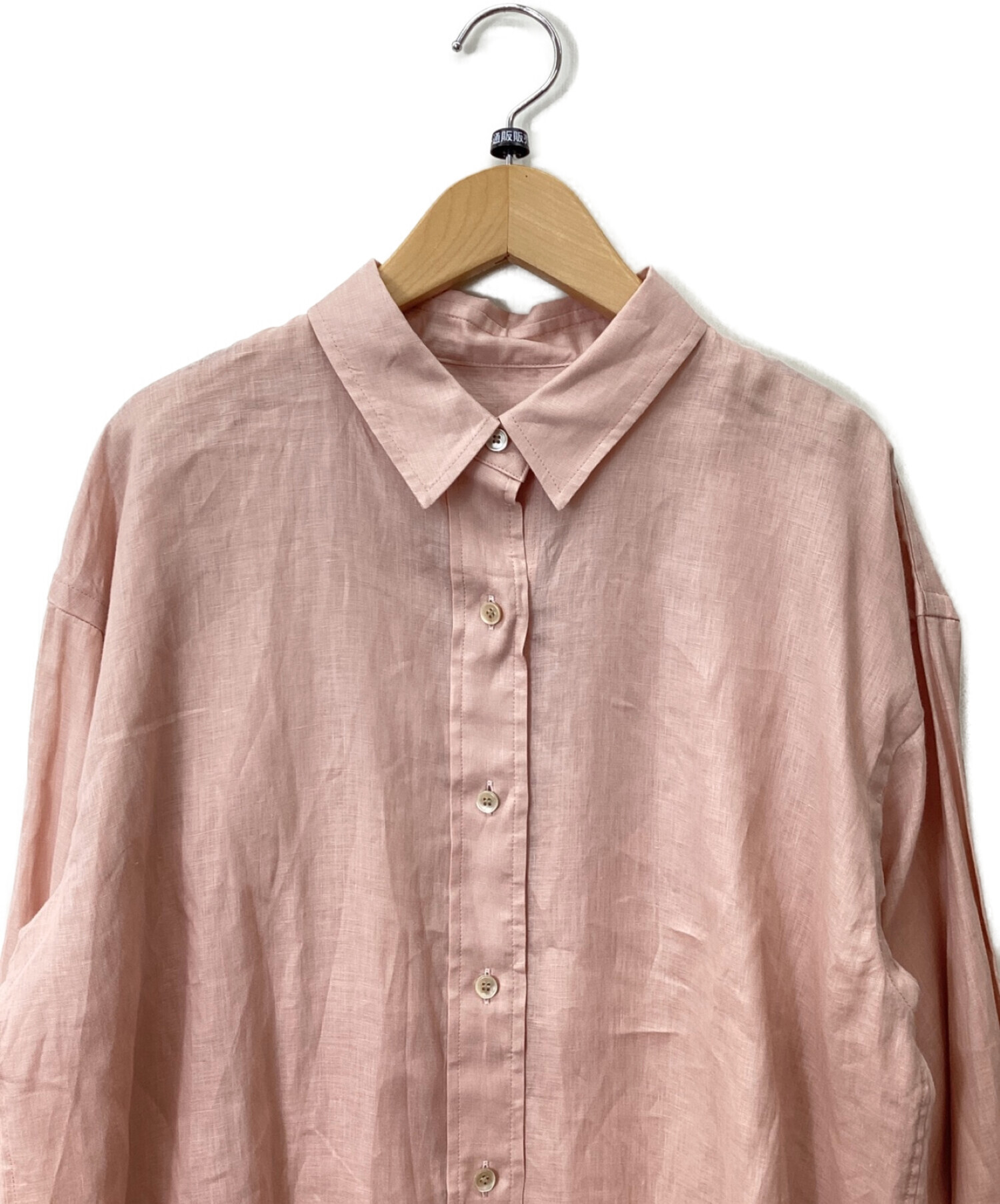 Noble (ノーブル) リネンオーバーコクーンシャツ ピンク サイズ:なし