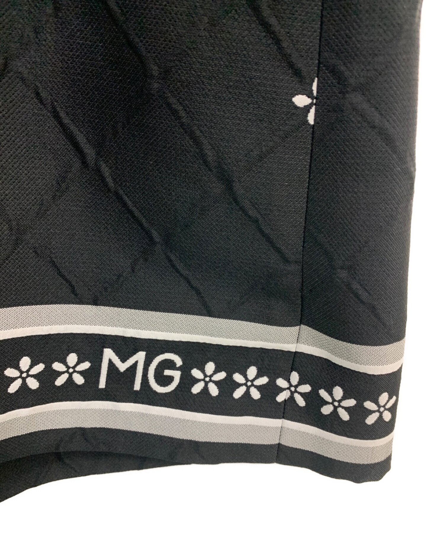 M'S GRACY (エムズグレイシー) ロゴ入りジャンパースカート ブラック サイズ:36