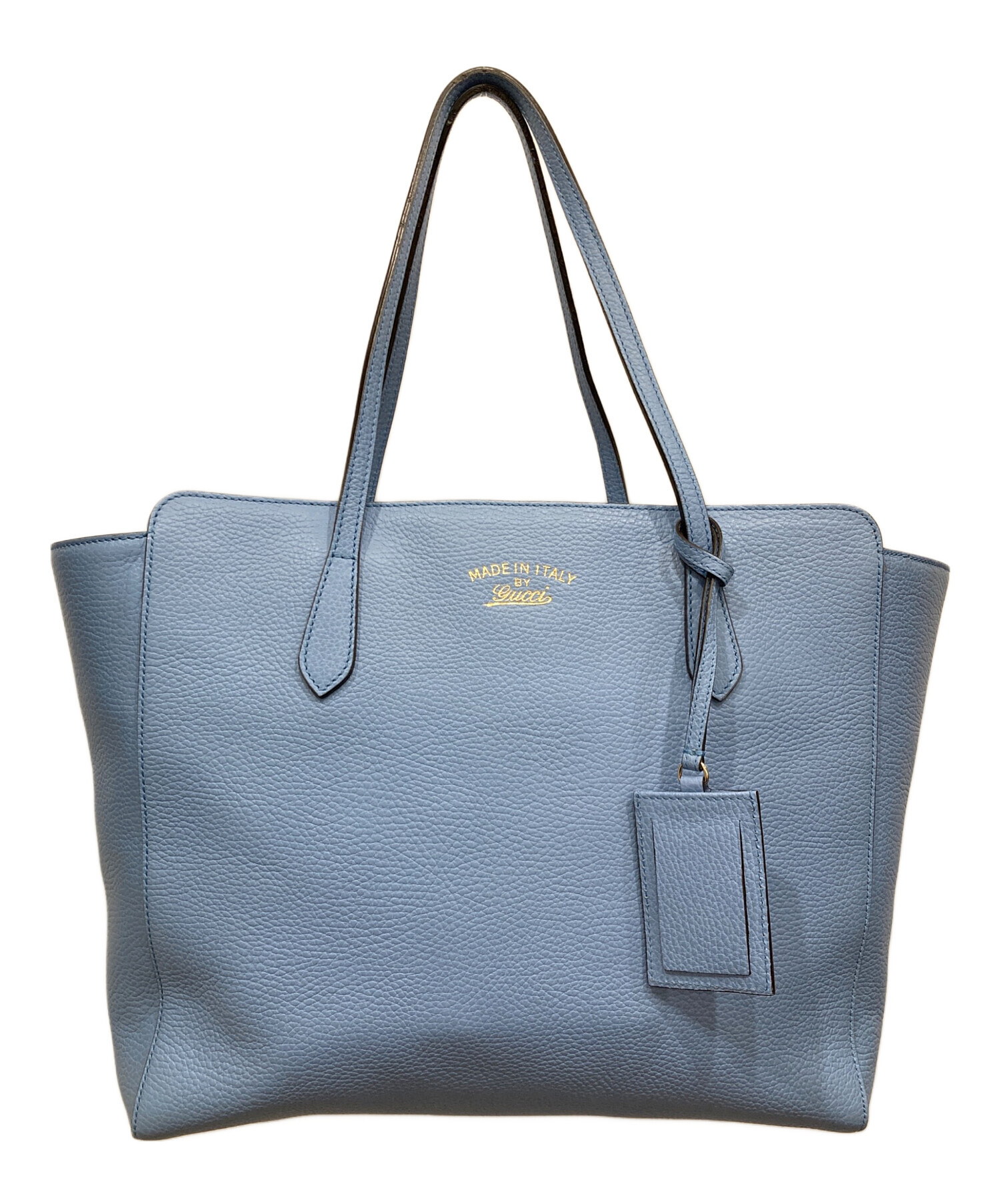 中古・古着通販】GUCCI (グッチ) スウィングトートバッグ ライトブルー  