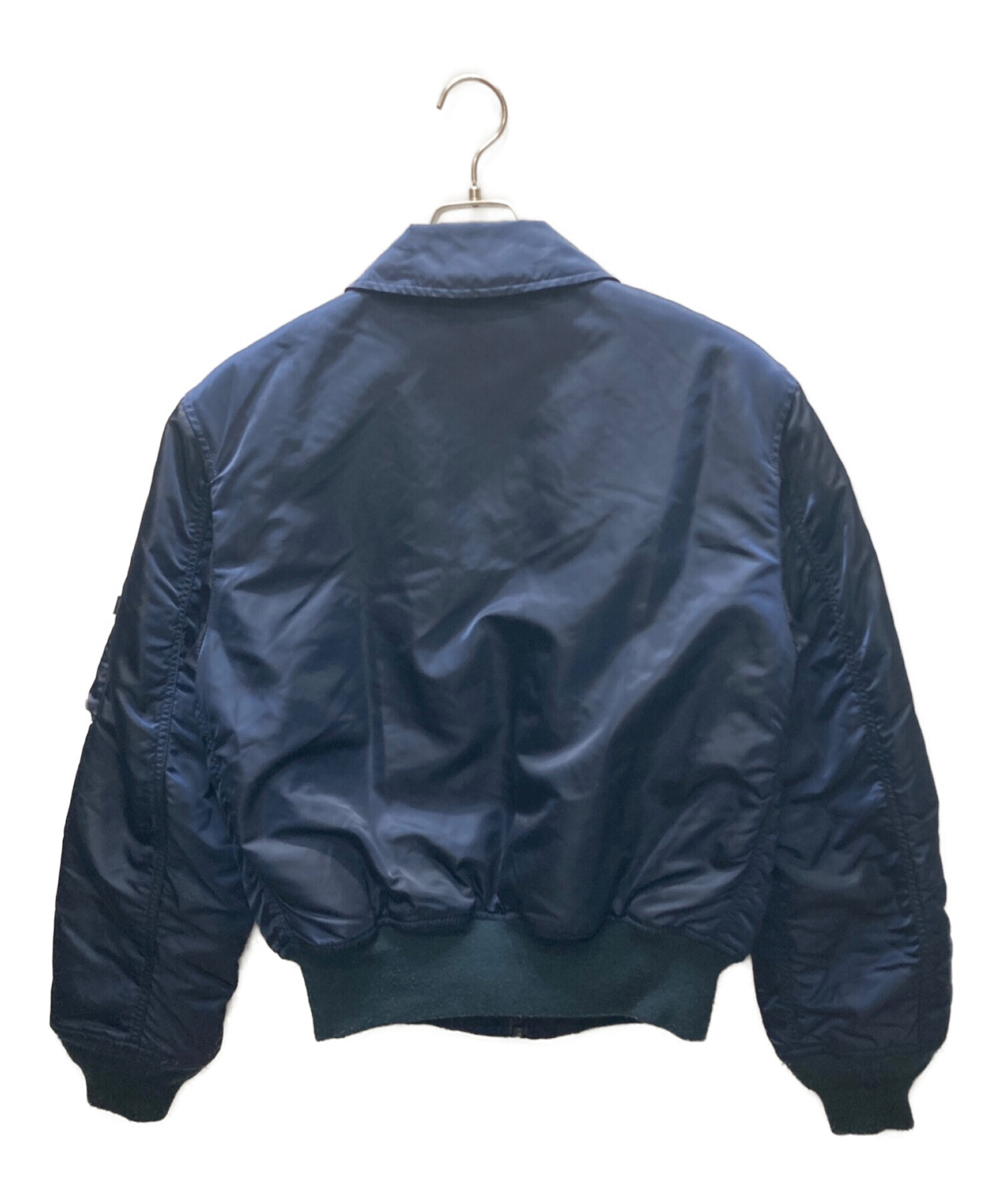 ALPHA INDUSTRIES (アルファインダストリーズ) フライトジャケット ネイビー サイズ:SMALL