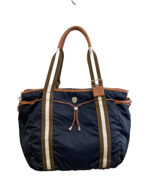 希少】Orobianco×JOSEPH レザートートバッグ ネイビー （中古・古着 