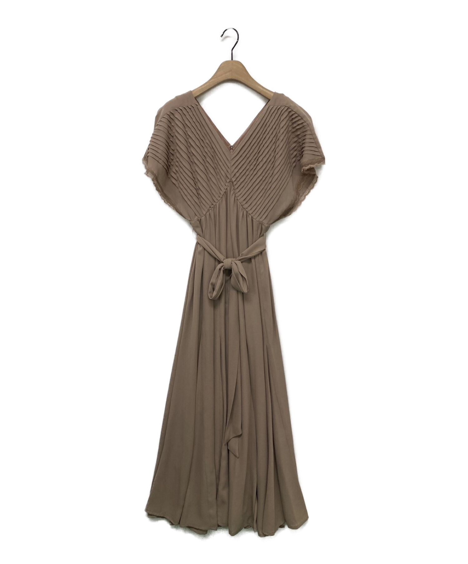 Her lip to T-Shirt Long Dress ベージュ