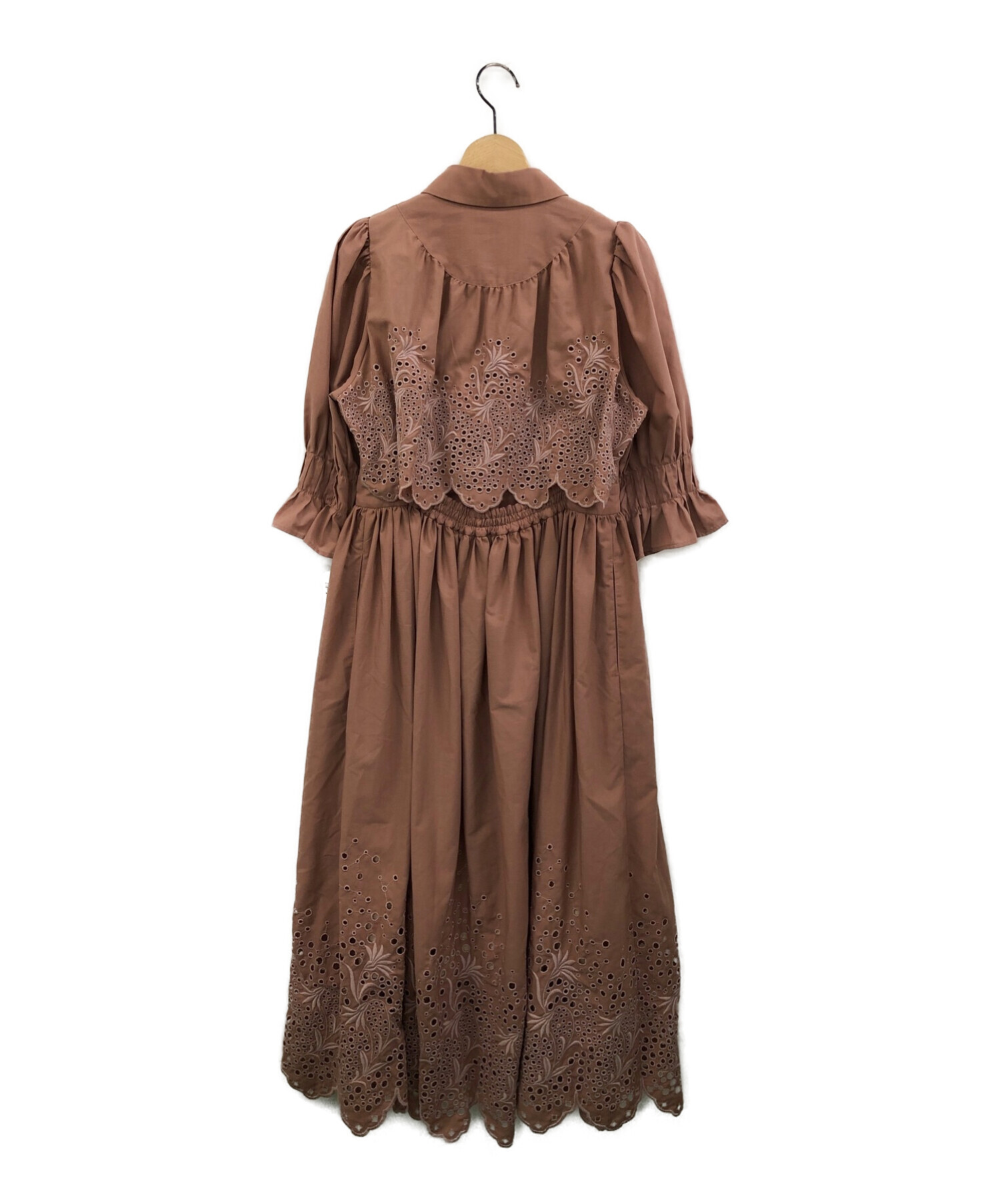 Her lip to Tie Front Embroidery Dress（Her lip to Belted  