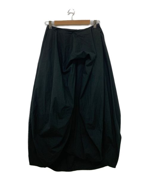 公式の店舗 nagonstans ライトシェルタフタフレアバルーンスカート 黒