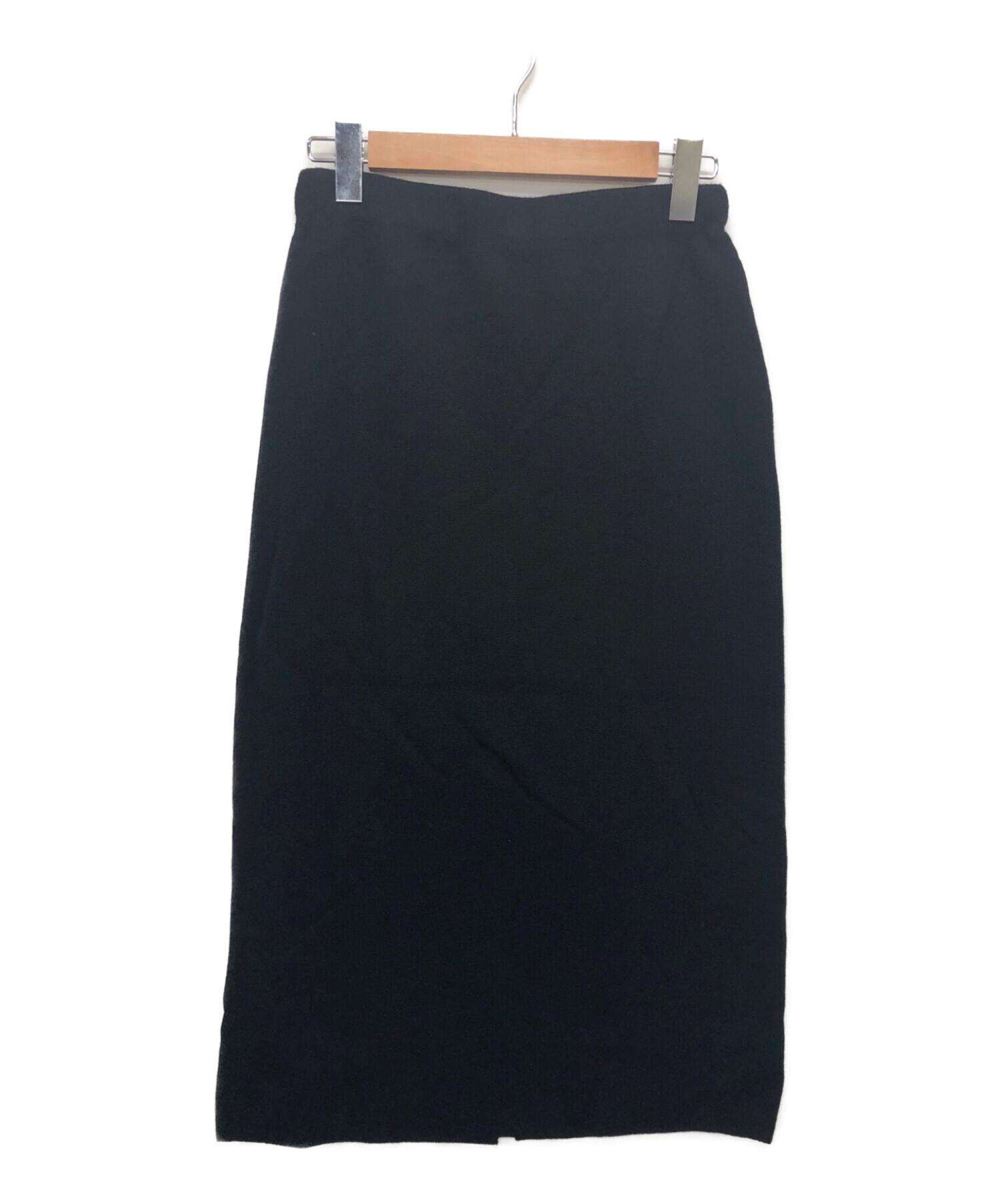 FRAMeWORK (フレームワーク) ミラノリブタイトスカート/スリットスカート/ニットスカート ブラック サイズ:38 未使用品