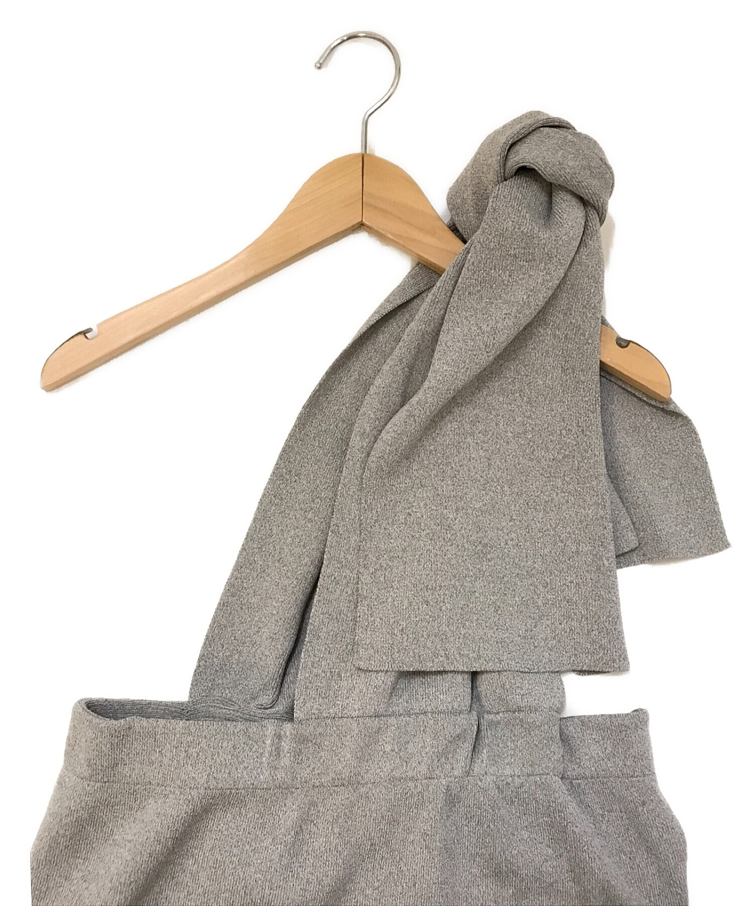 LEINWANDE (ラインヴァンド) Tie Knit Dress & Skirt グレー サイズ:F