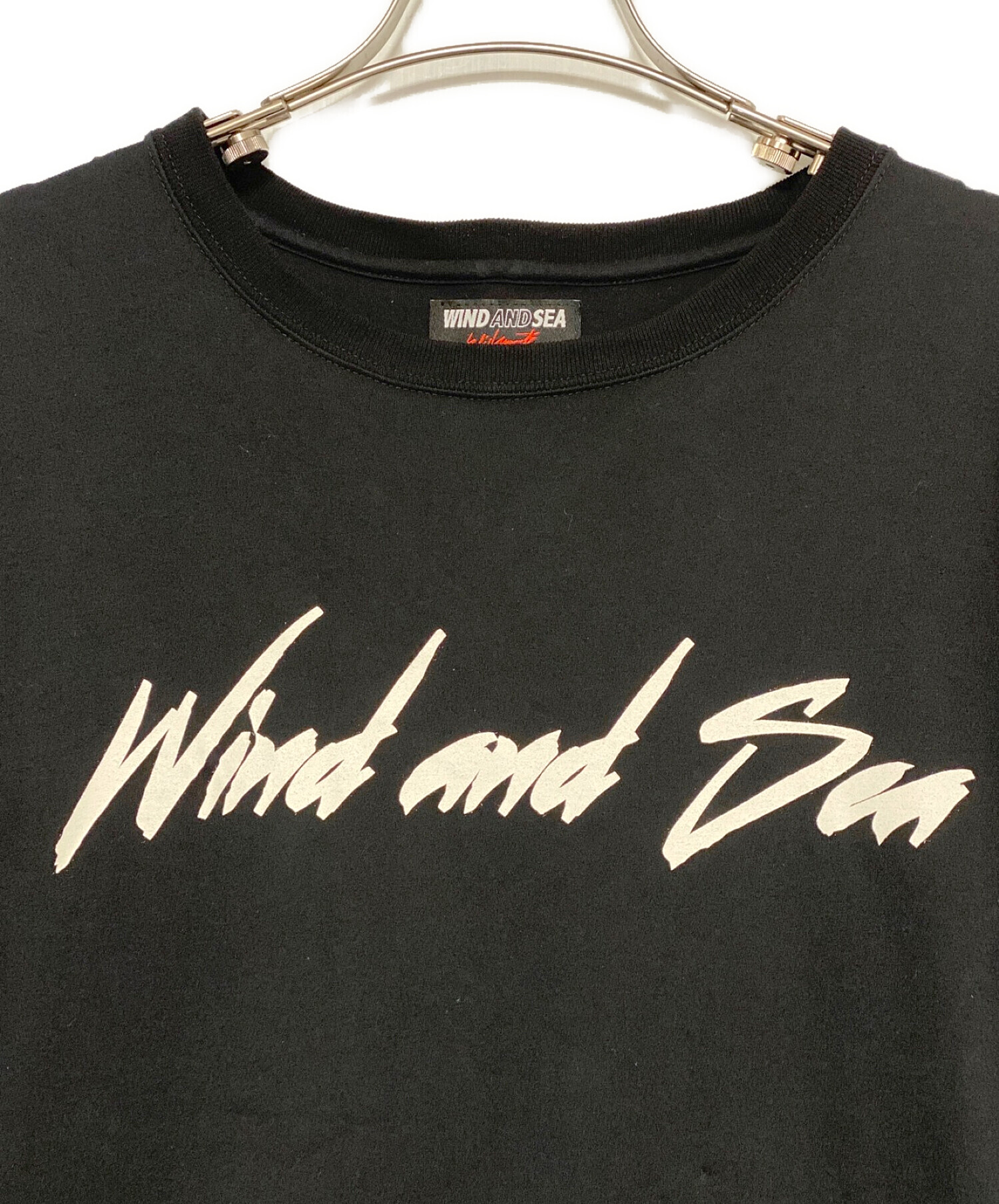 WIND AND SEA (ウインダンシー) WILDSIDE YOHJI YAMAMOTO (ワイルドサイド ヨウジ ヤマモト)  Signature-style logo Long Sleeve T-shirt ブラック サイズ:3
