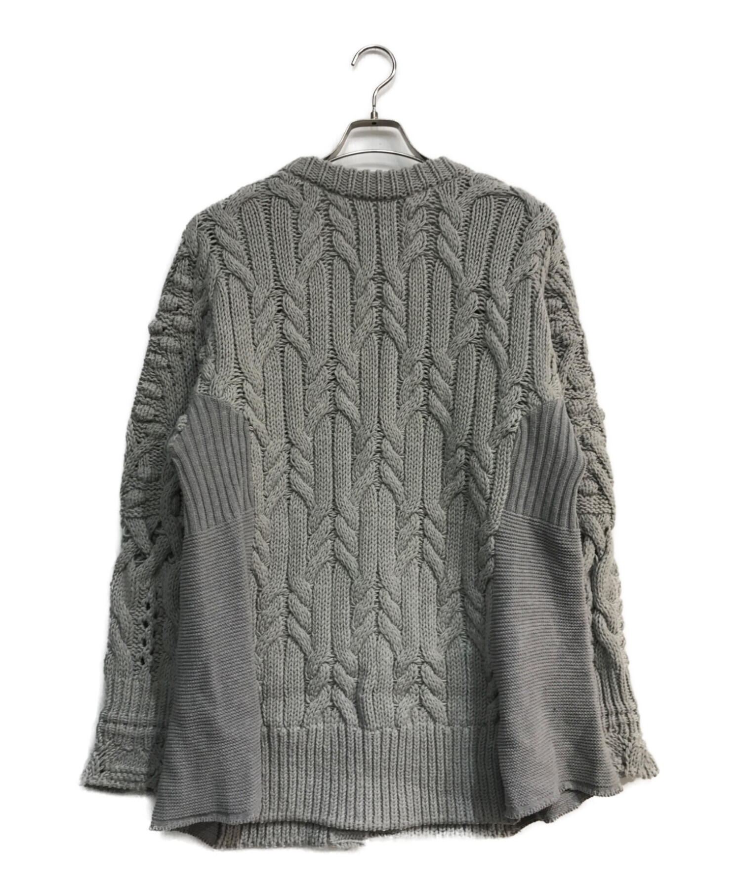 中古・古着通販】malamute (マラミュート) 2way cable knit cardigan  