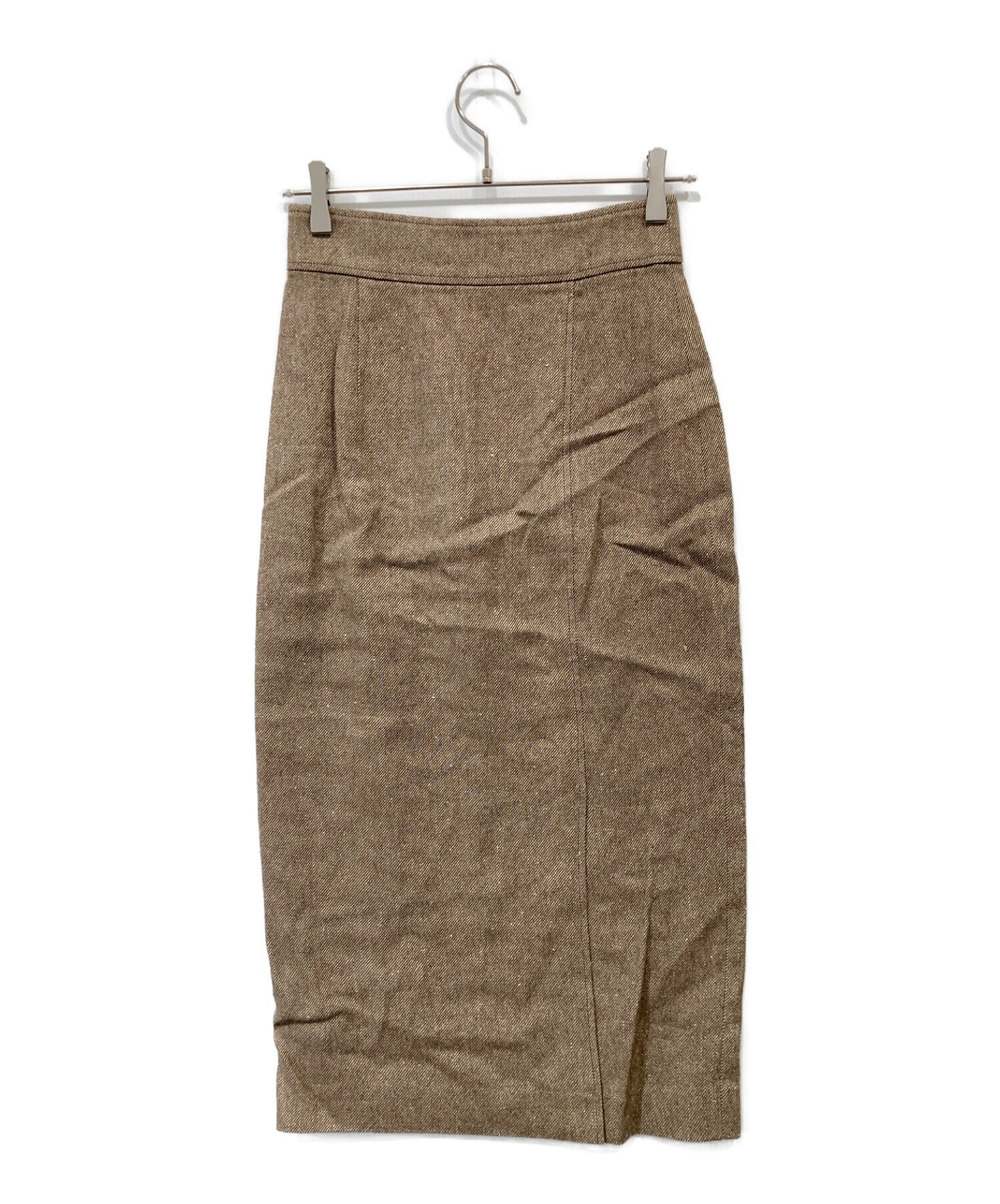 UNITED ARROWS (ユナイテッドアローズ) ツイードスカート ブラウン サイズ:36 未使用品