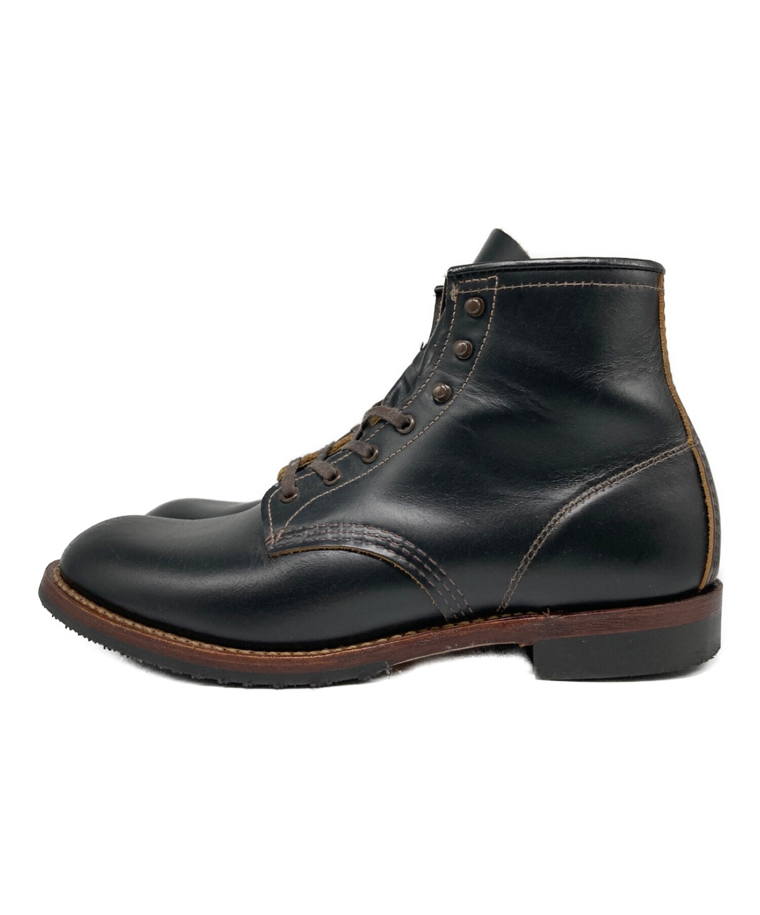 中古・古着通販】RED WING (レッドウィング) ワークブーツ ブラック 