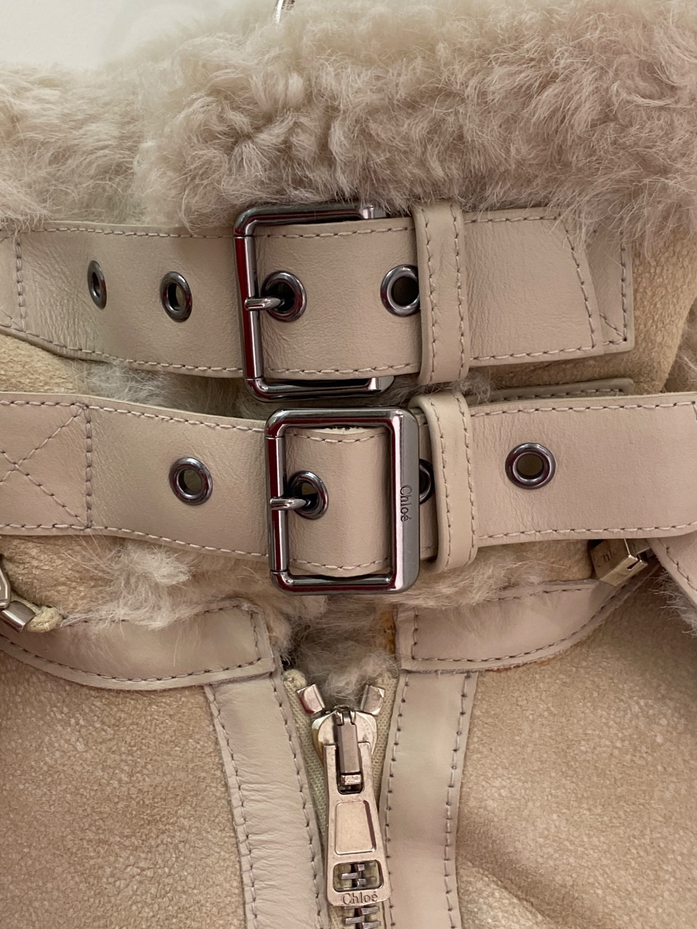 135万円 新品クロエムートンコート Chloe 愛くるし
