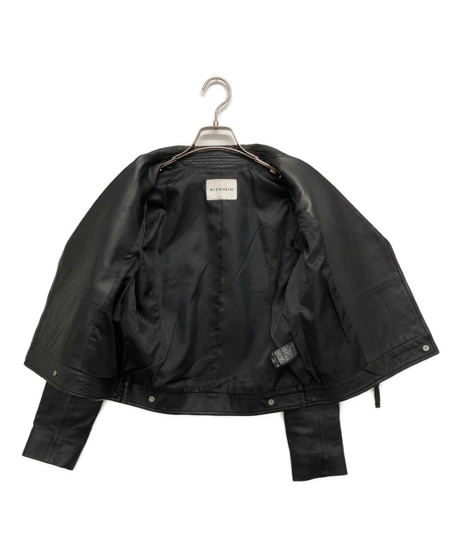 BLENHEIM (ブレンヘイム) レザージャケット　ライダースジャケット　ラムスキン　本革 ブラック サイズ:S