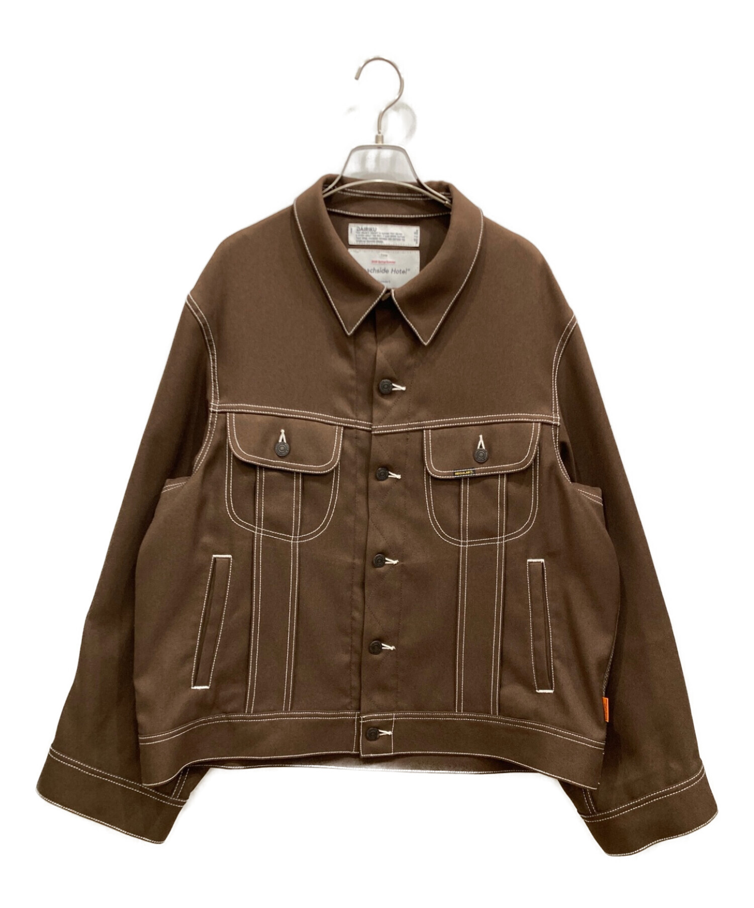 DAIRIKU (ダイリク) 20ss Regular Polyester Jacket ブラウン サイズ:F