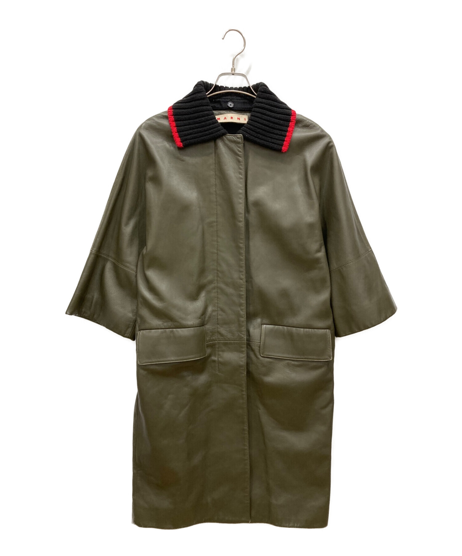 中古・古着通販】MARNI (マルニ) レザーコート W16CPMXS30LU0LA582 