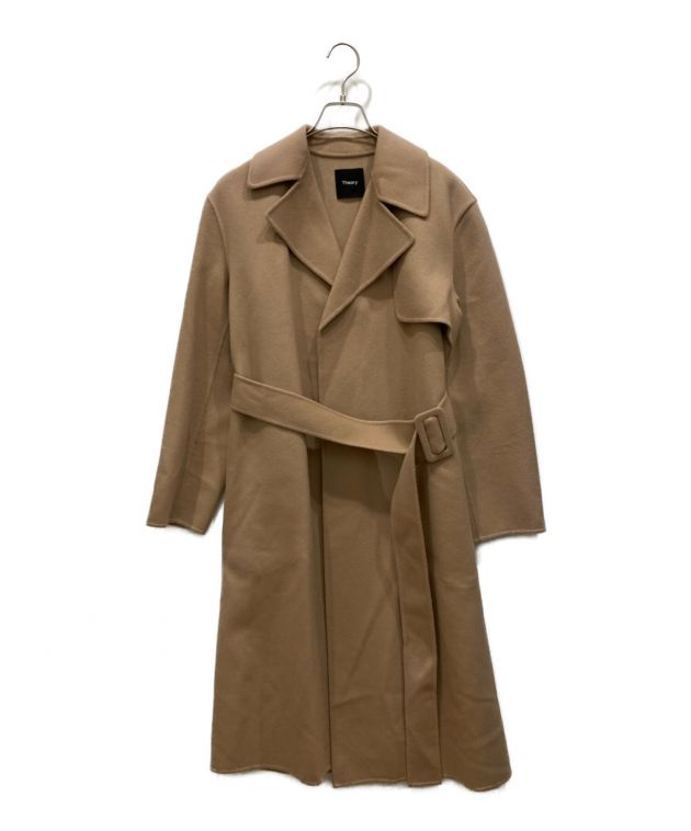 美品✨セオリー 若 ロングコート カーキ 2022AW