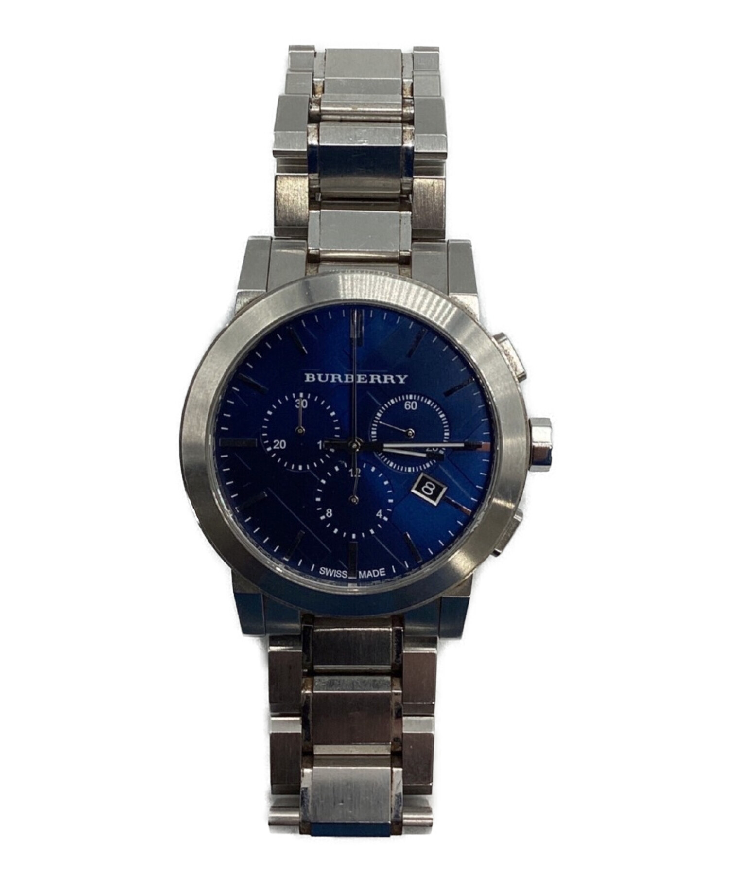 美品】BURBERRY 薄かっ バーバリー BU9340 腕時計 GMT ブラック