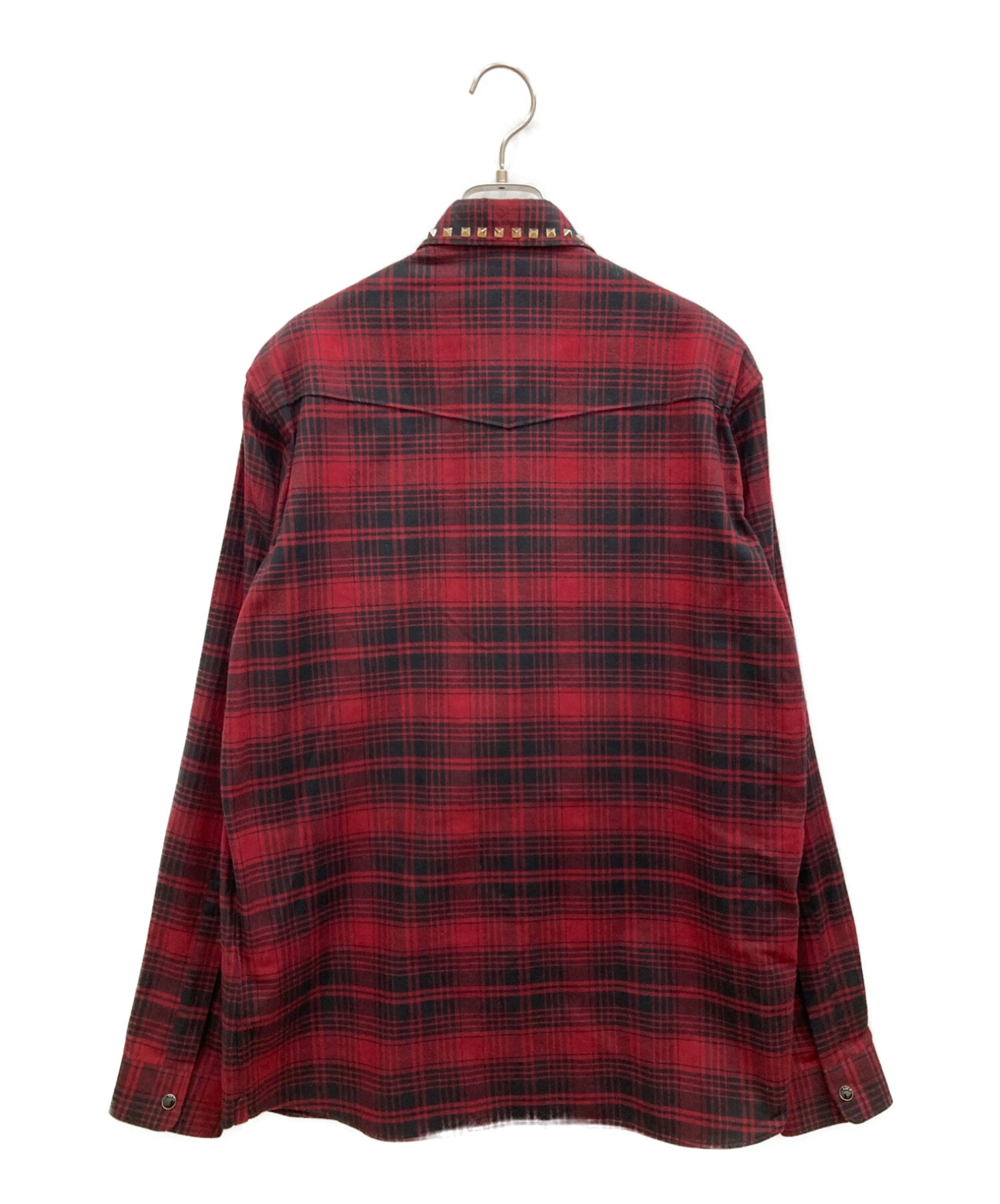 VALENTINO ヴァレンティノ ネルシャツ スタッズ サイズ38 長袖シャツ 