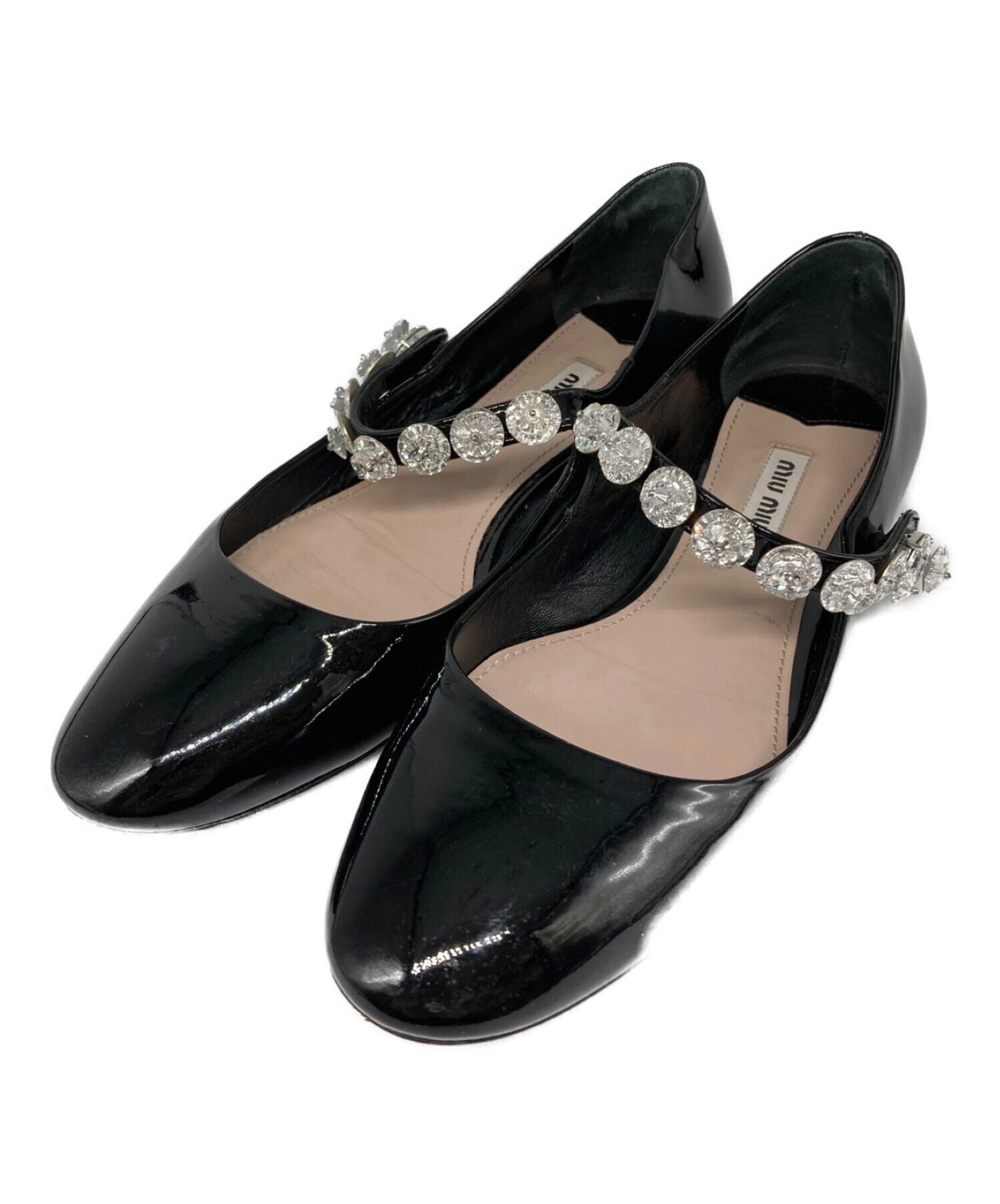 miumiu ミュウミュウ ストラップビジューパンプス 【公式通販】