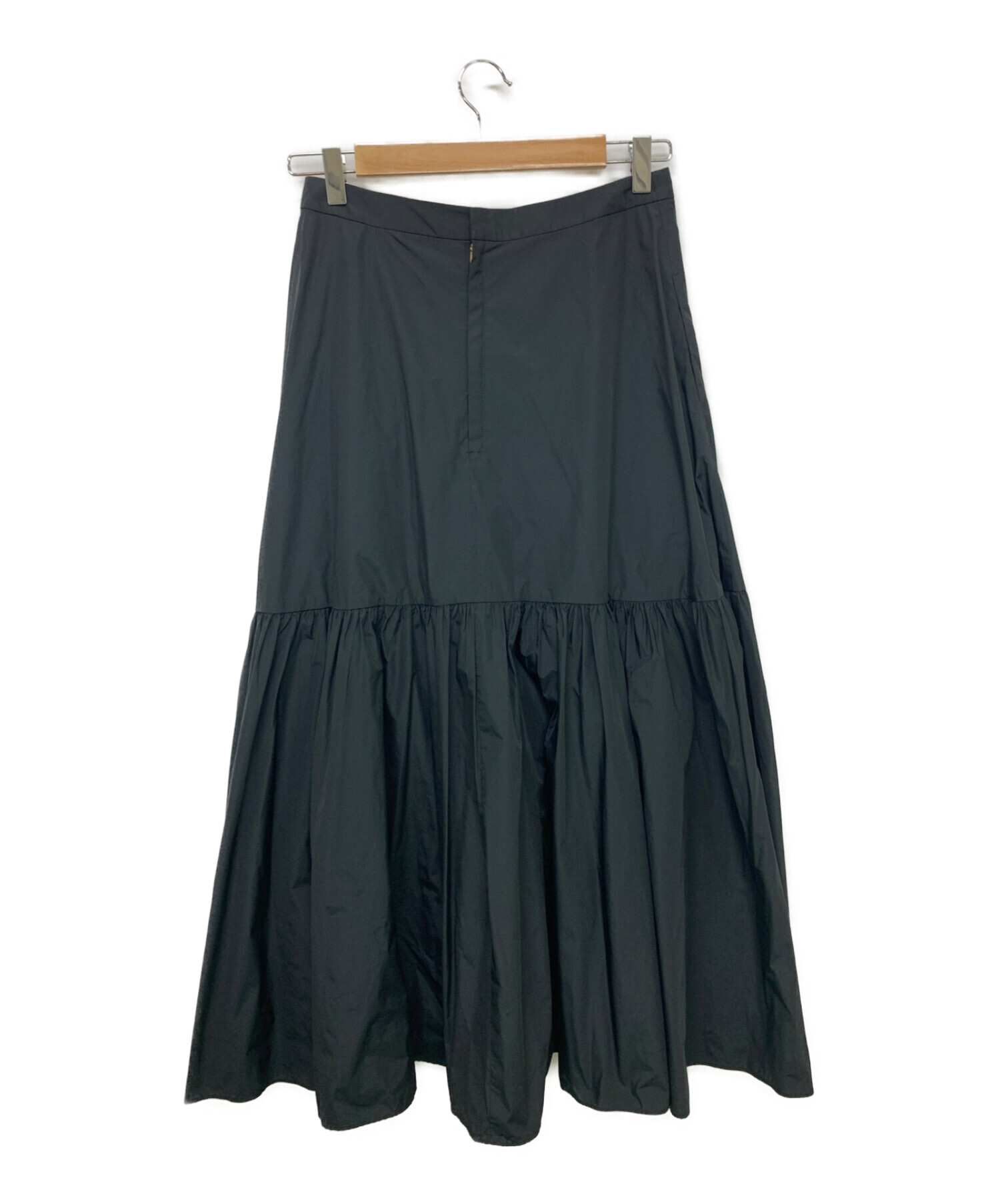 新品タグ付☆plage Taffeta maxi スカート(ブラック)36サイズ