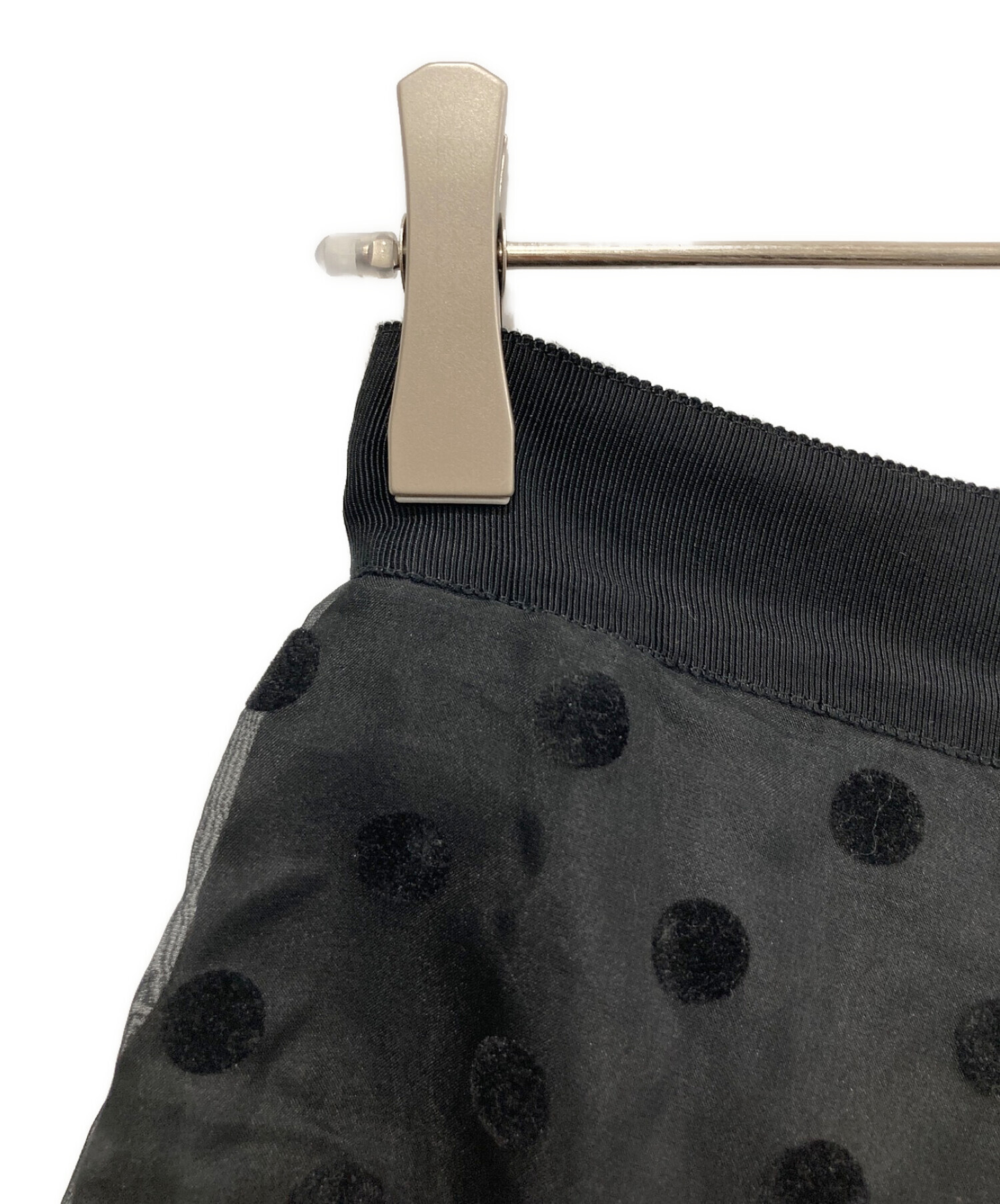 MARC JACOBS マークジェイコブス ドット柄スカート ブラック リボン 