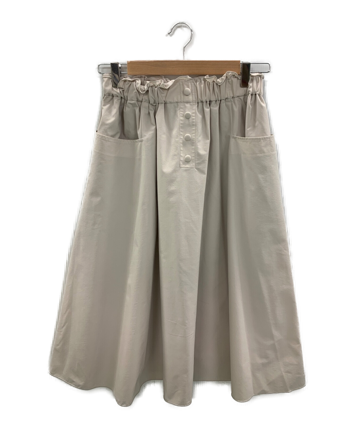 中古・古着通販】Rene (ルネ) フレアイージースカート ベージュ サイズ  