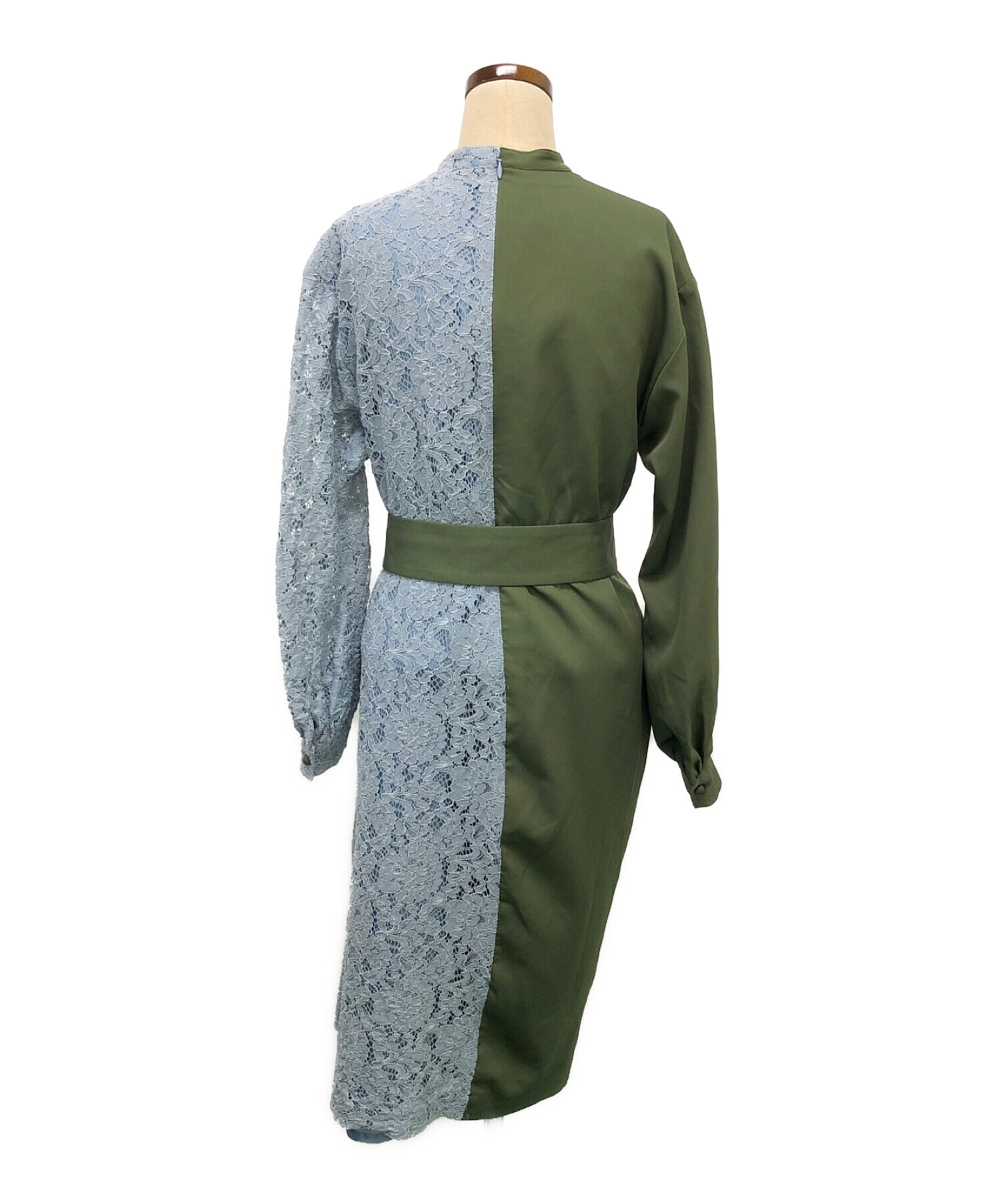 PAMEO POSE (パメオポーズ) Half & Half Dress グリーン サイズ:S