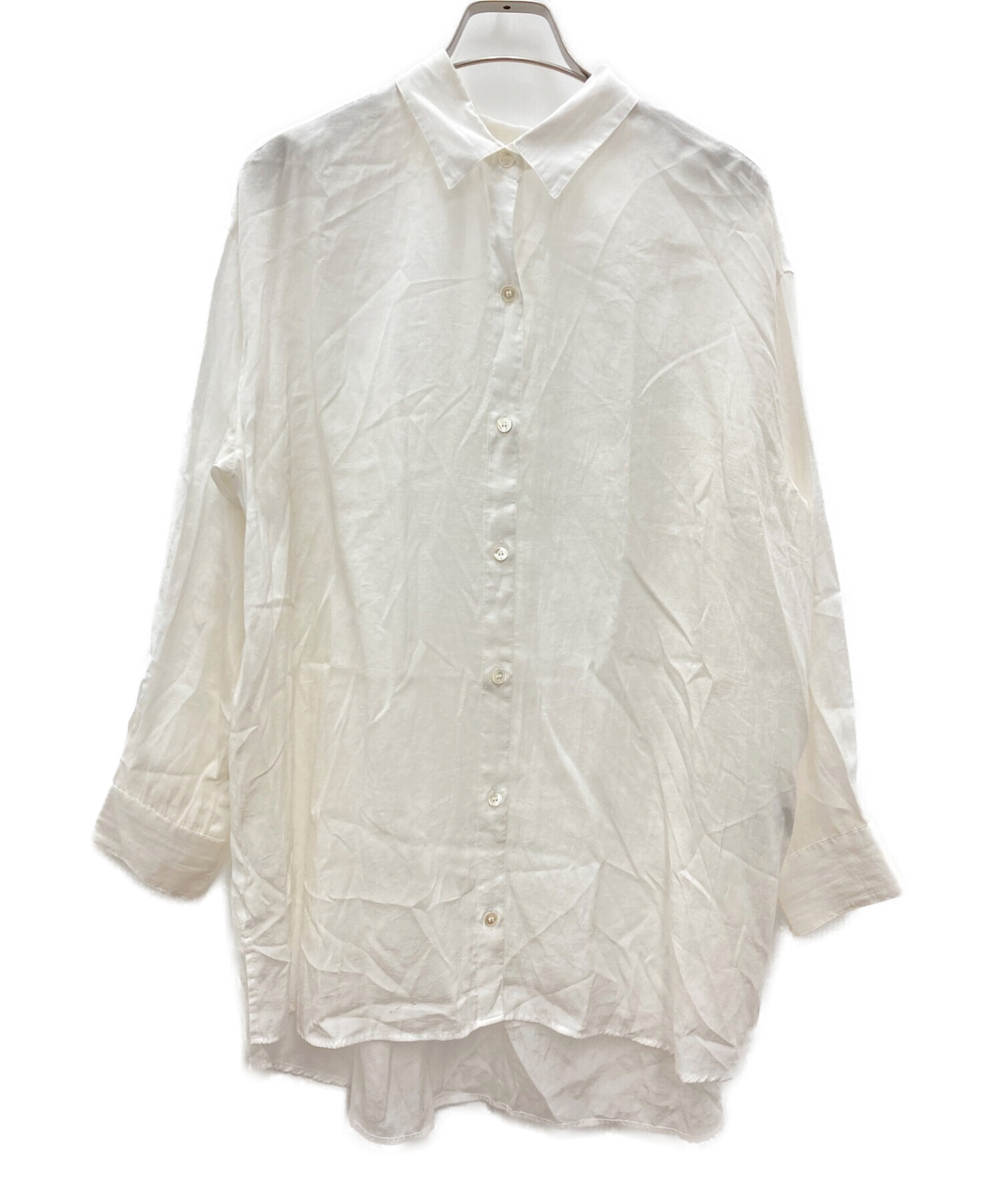 Noble (ノーブル) シルキーコットンスプリングカラーシャツ ホワイト サイズ:なし