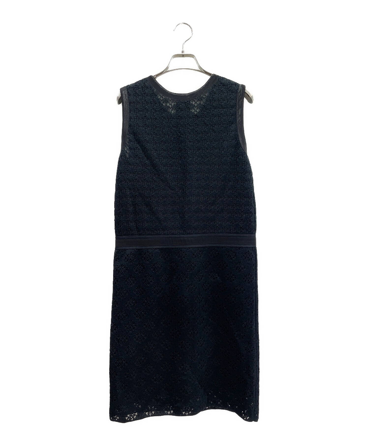 中古・古着通販】CHANEL (シャネル) ノースリーブワンピース ブラック