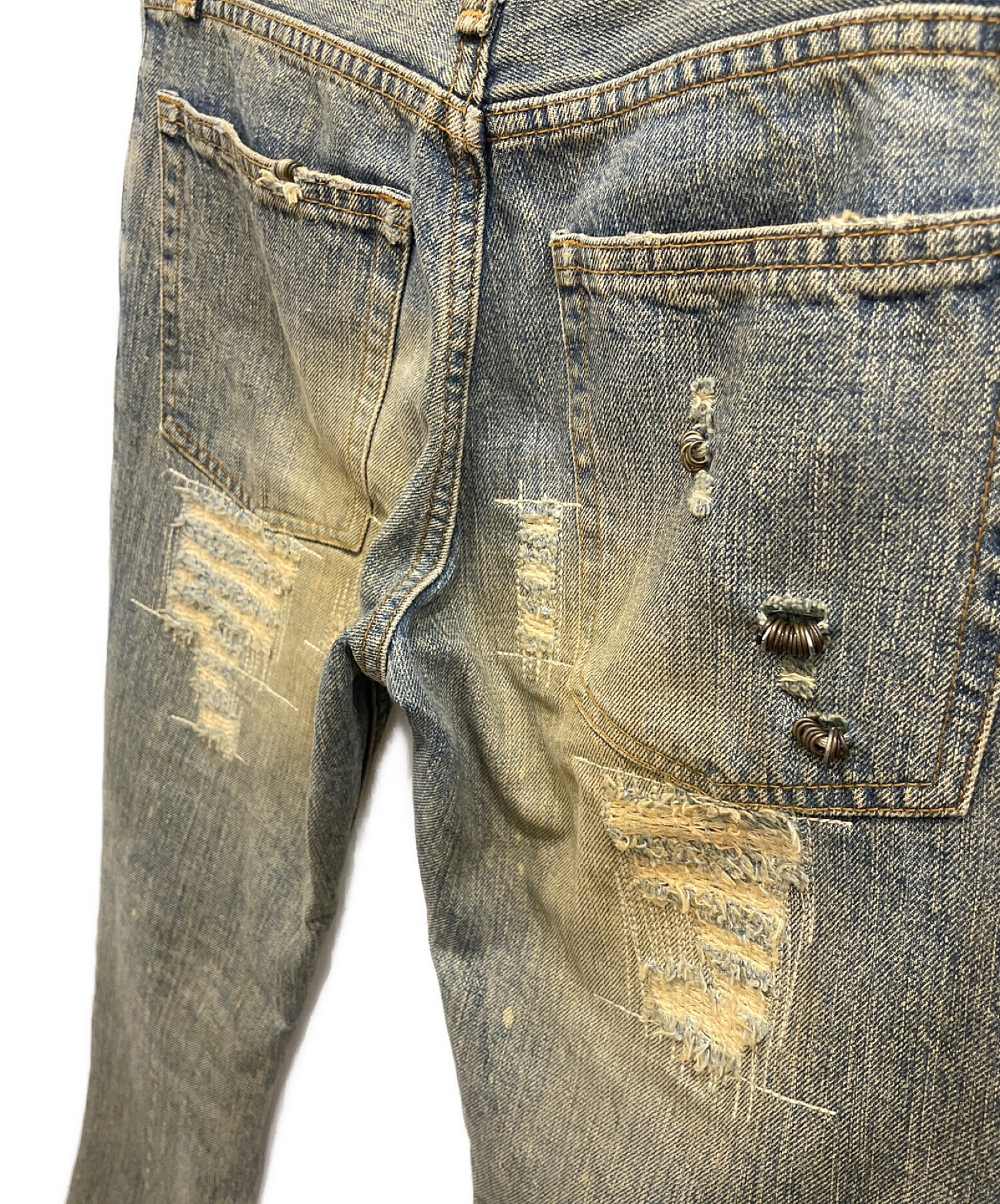 SYNC DENIM Mudcrack Denim マッドクラックデニム W32 IF SIX WAS NINE 
