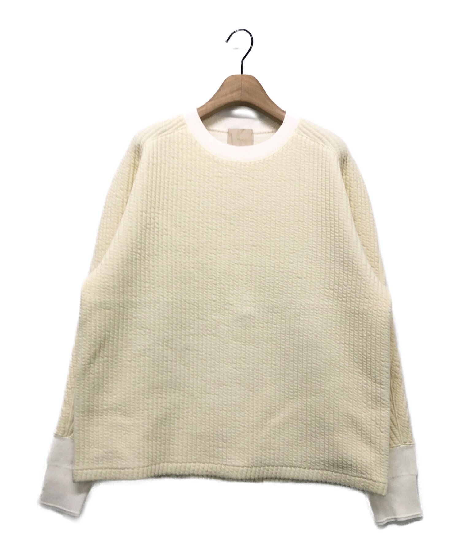M.U japoness 凸凹 REVERSIBLE SWEAT WT × BK m.u 凸凹 reversible