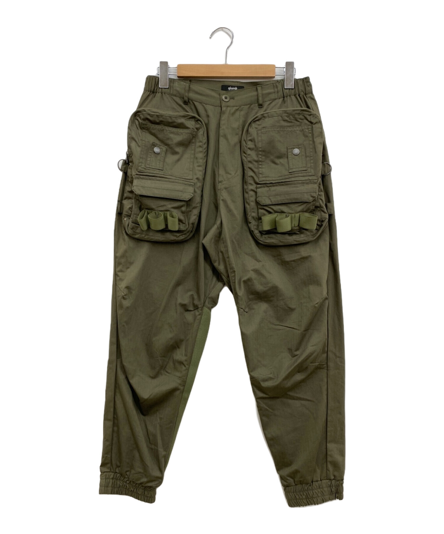 新品！タグ付き！ミリタリーストレージジョガーパンツ カーキ 【glamb