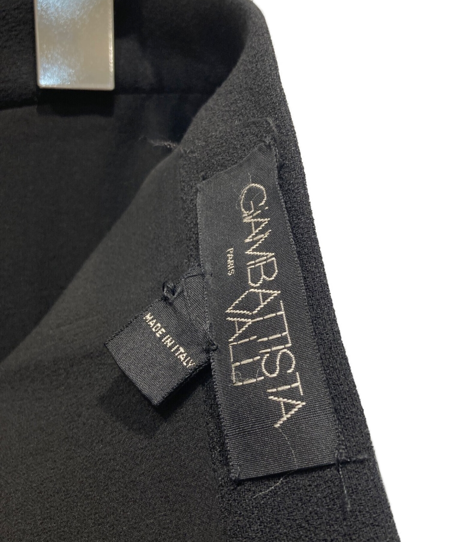 GiAMBATTiSTA VALLi (ジャンバティスタ・バリ) シルク混スカート ブラック サイズ:38/XXS